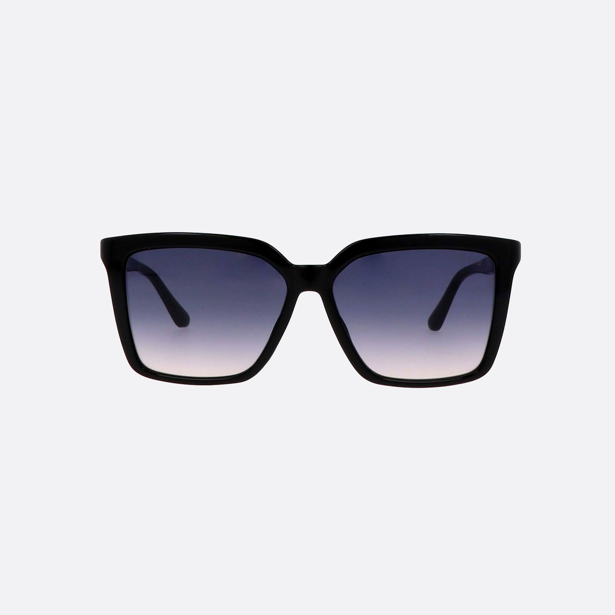 Guess 55mm Gu00099 01b Black Square Unisex Sunglasses - Side View