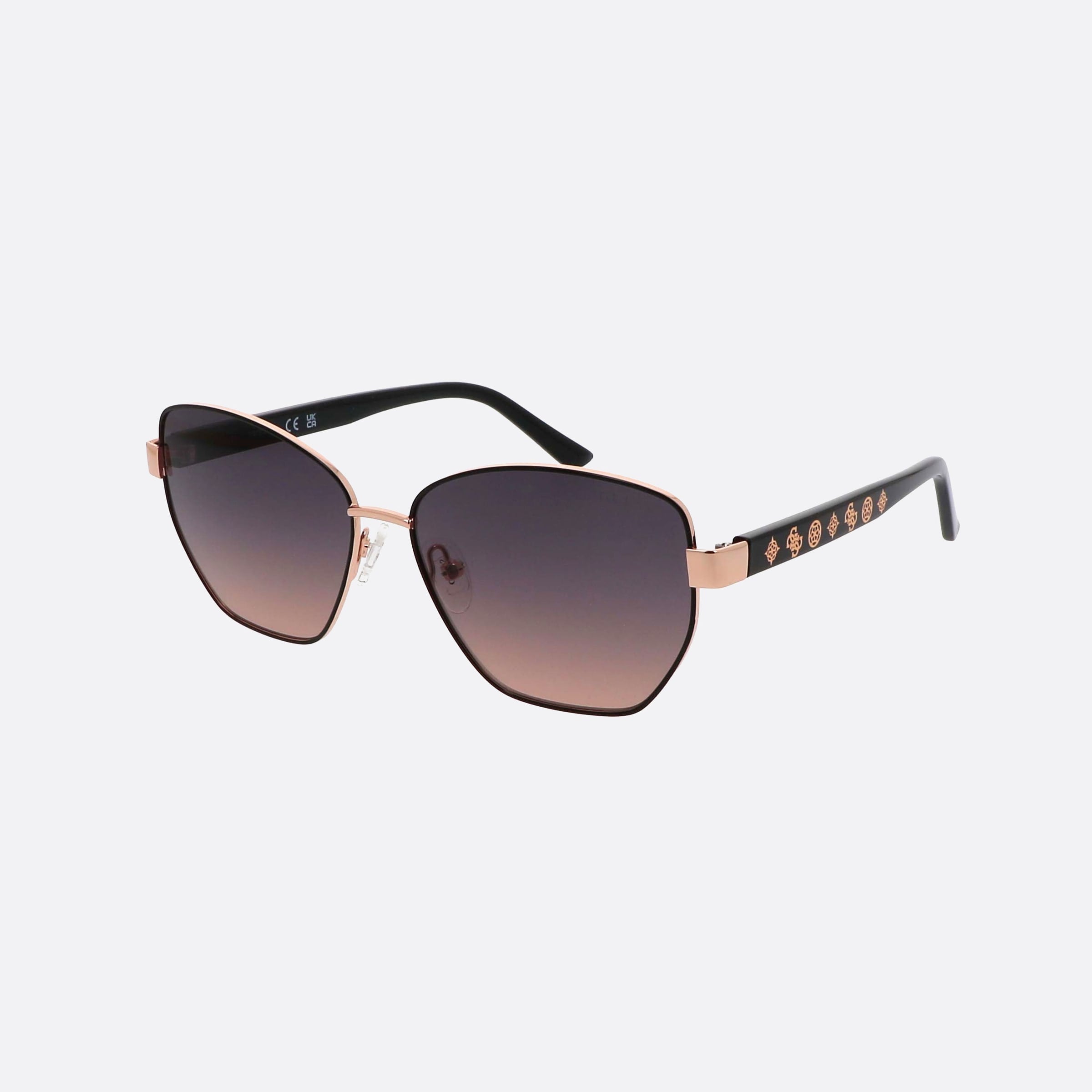 Guess 56mm Gu00102 05b Black Cat Eyes Unisex Sunglasses - Main View