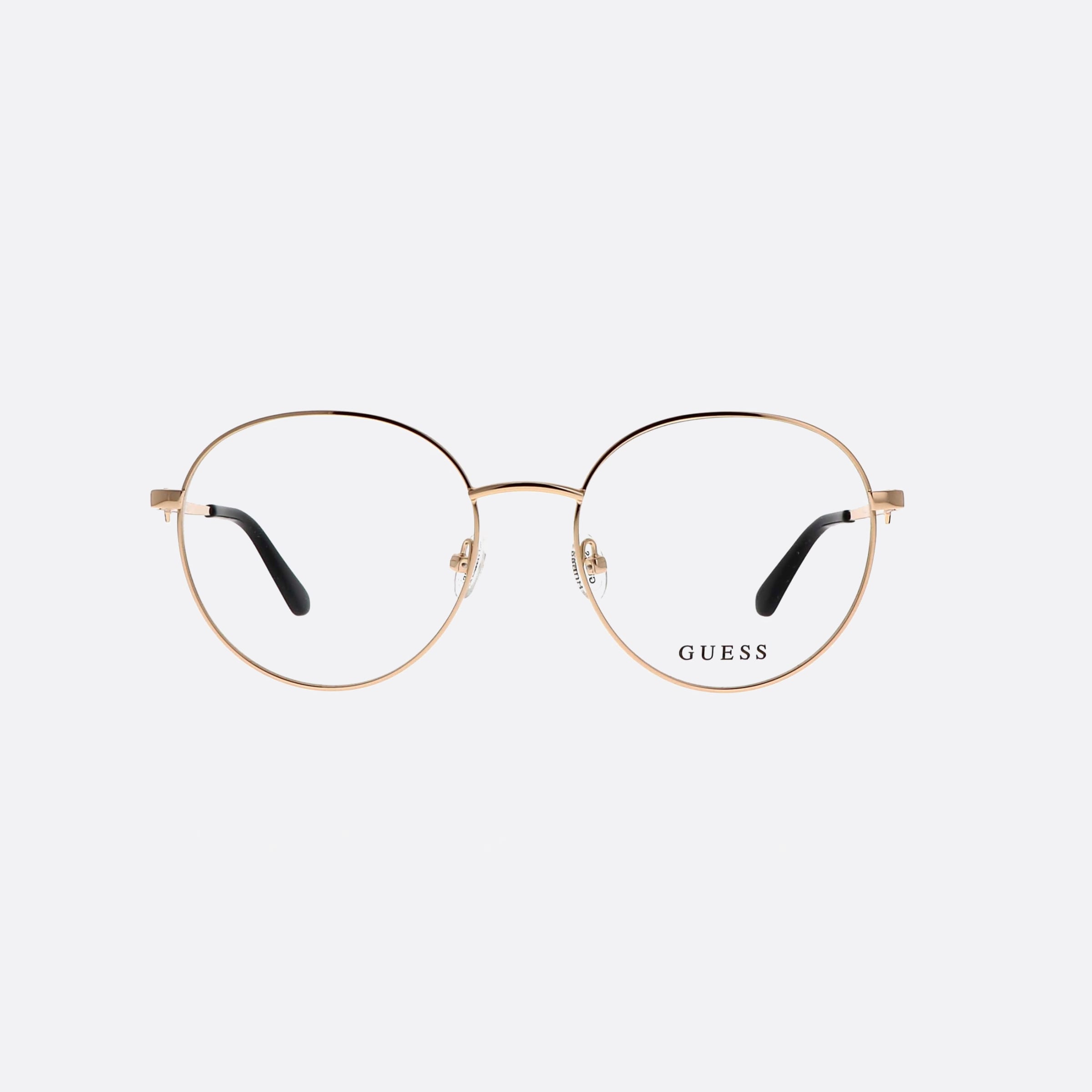 Guess 55mm Gu2812 Gold Round Women Eyeglasses - Side View