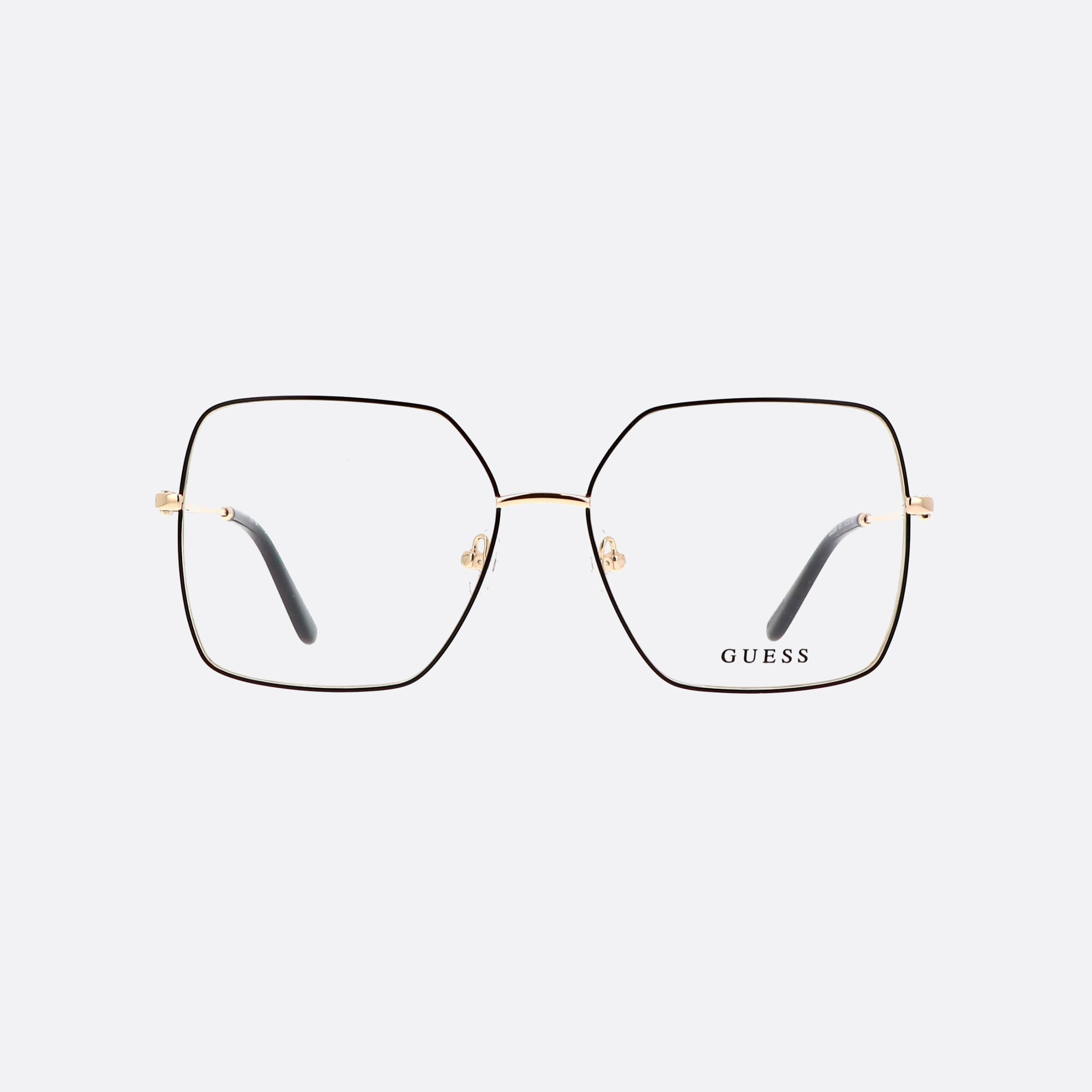 Guess 57mm Gu2824 Black Square Women Eyeglasses - Side View