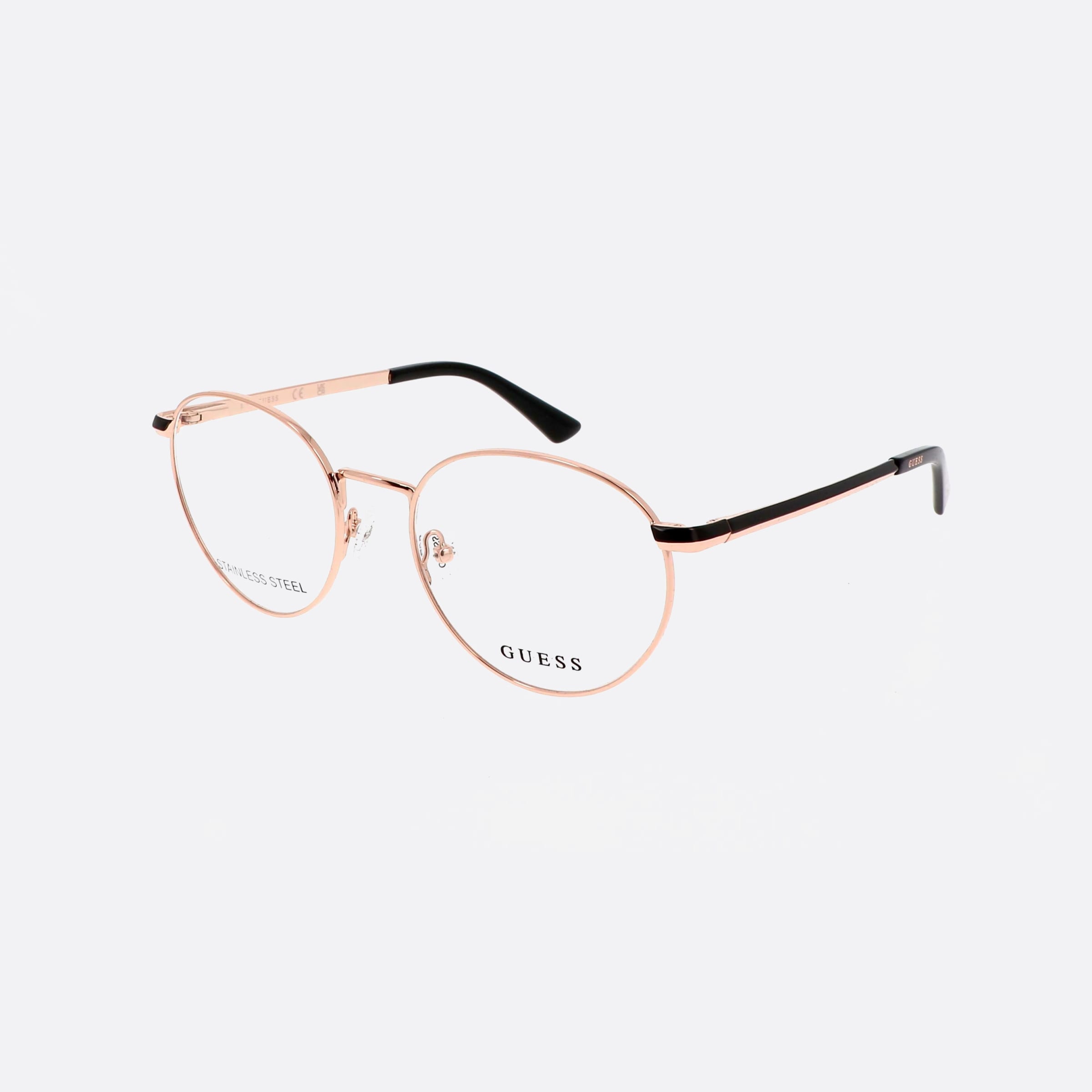 Guess 51mm Gu2868 Gold Round Women Eyeglasses - Main View