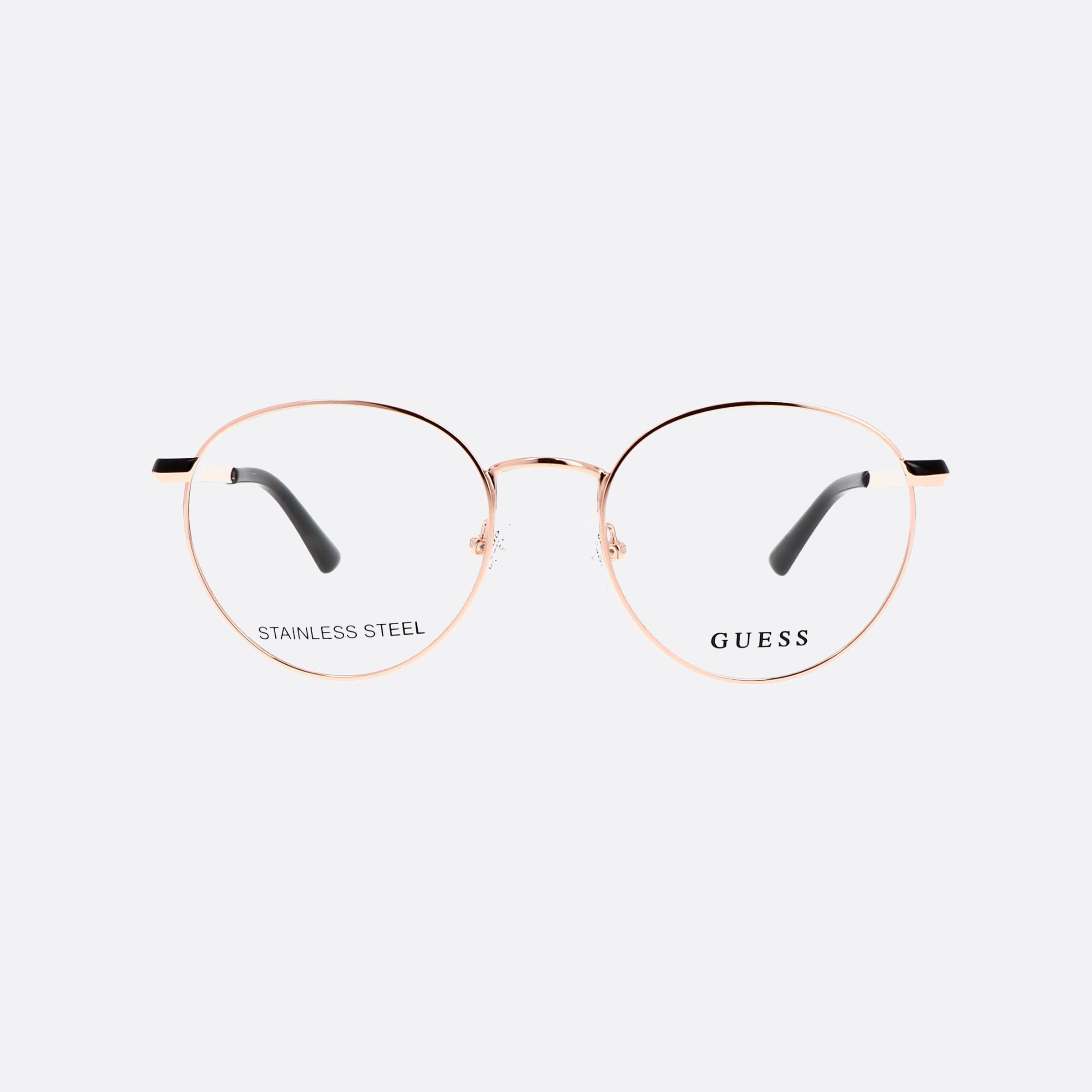 Guess 51mm Gu2868 Gold Round Women Eyeglasses - Side View