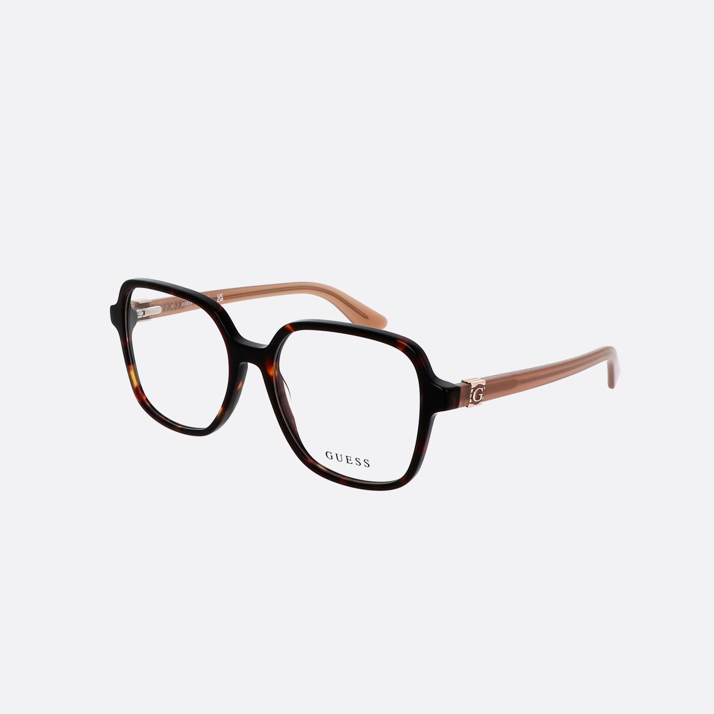 Guess 55mm Tortoise Square Women Eyeglasses - Main View