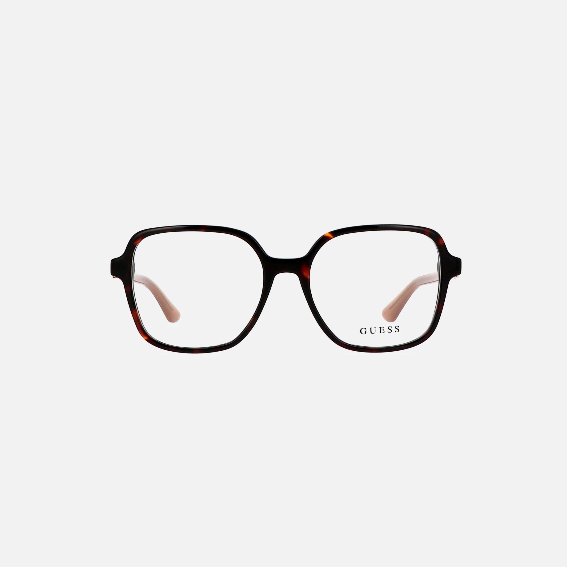 Guess 55mm Tortoise Square Women Eyeglasses - Side View
