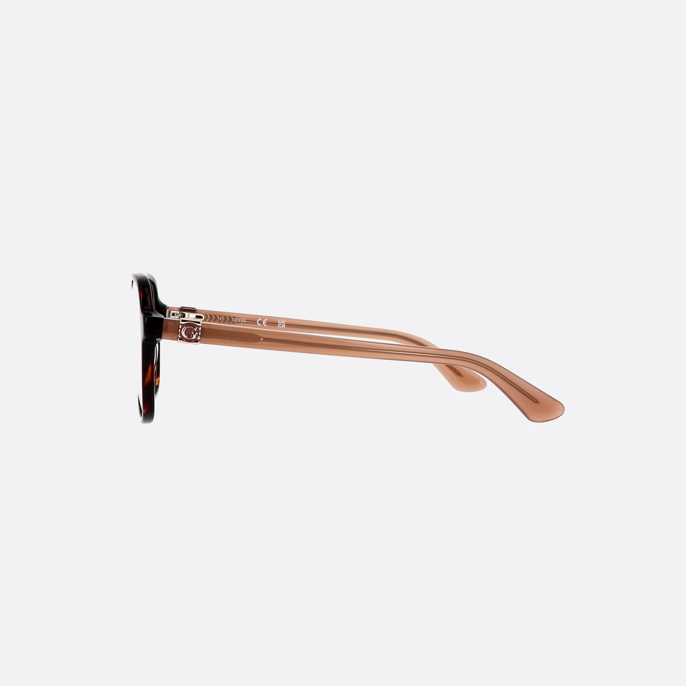 Guess 55mm Tortoise Square Women Eyeglasses - Detail View