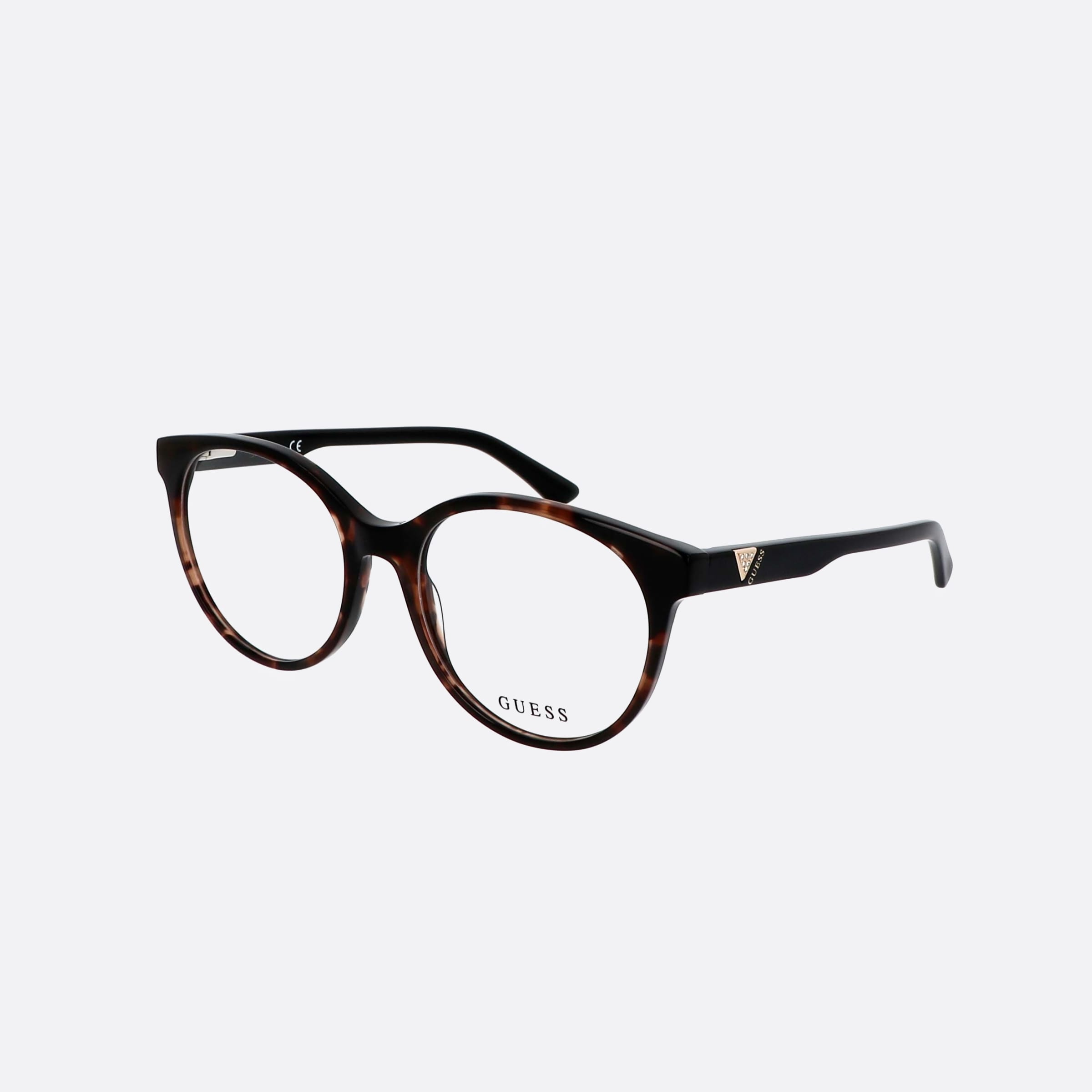 Guess 55mm Tortoise Round Women Eyeglasses - Main View