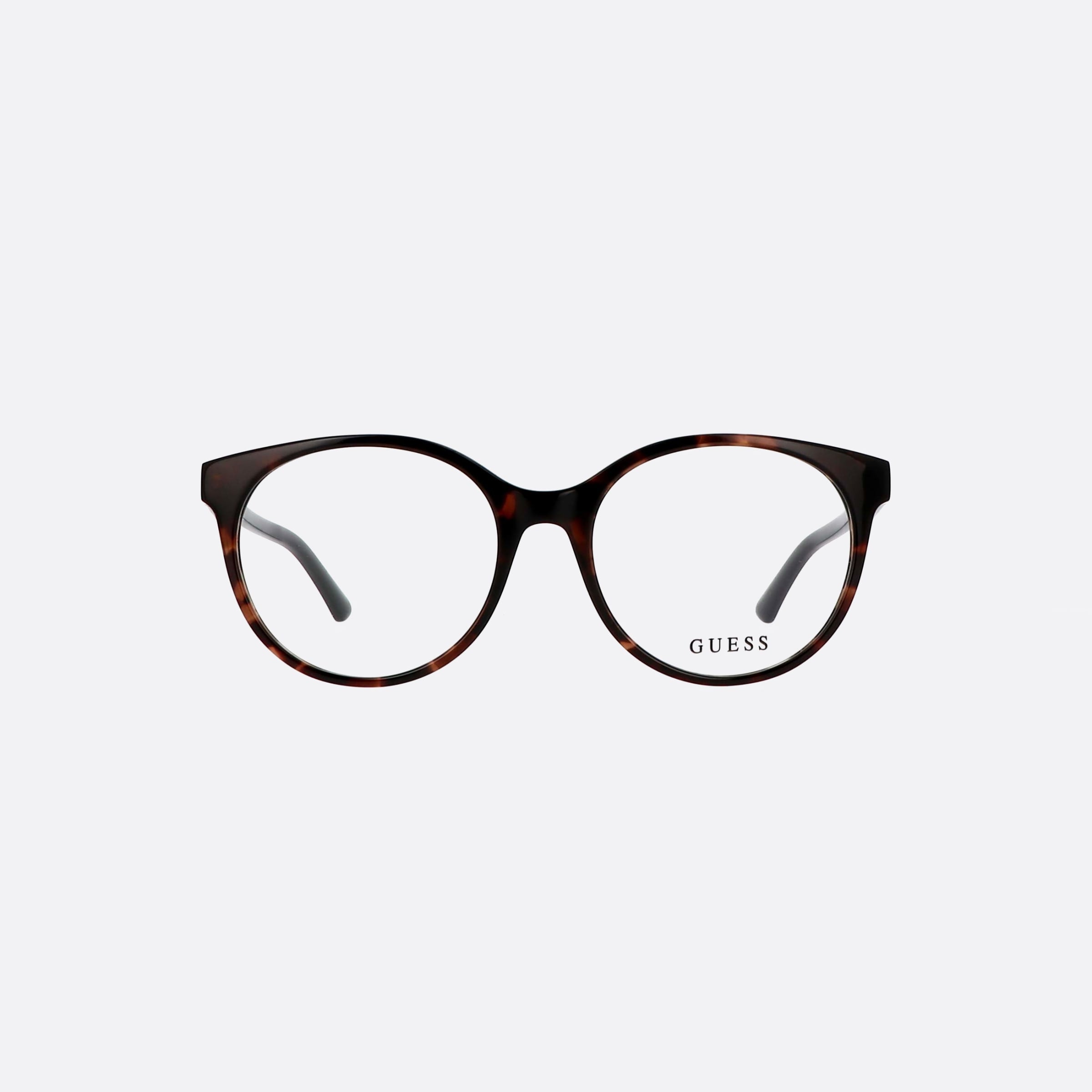 Guess 55mm Tortoise Round Women Eyeglasses - Side View