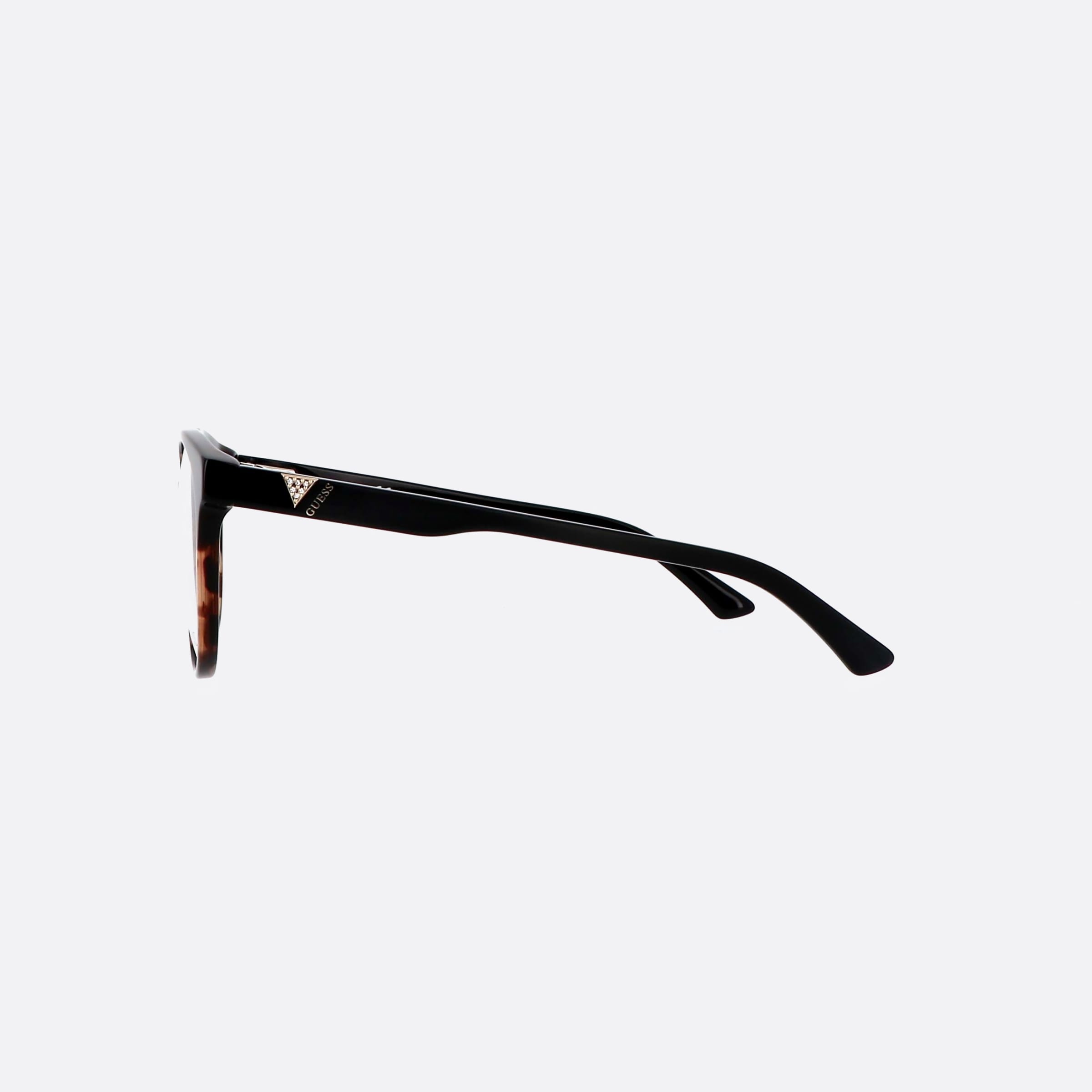 Guess 55mm Tortoise Round Women Eyeglasses - Detail View