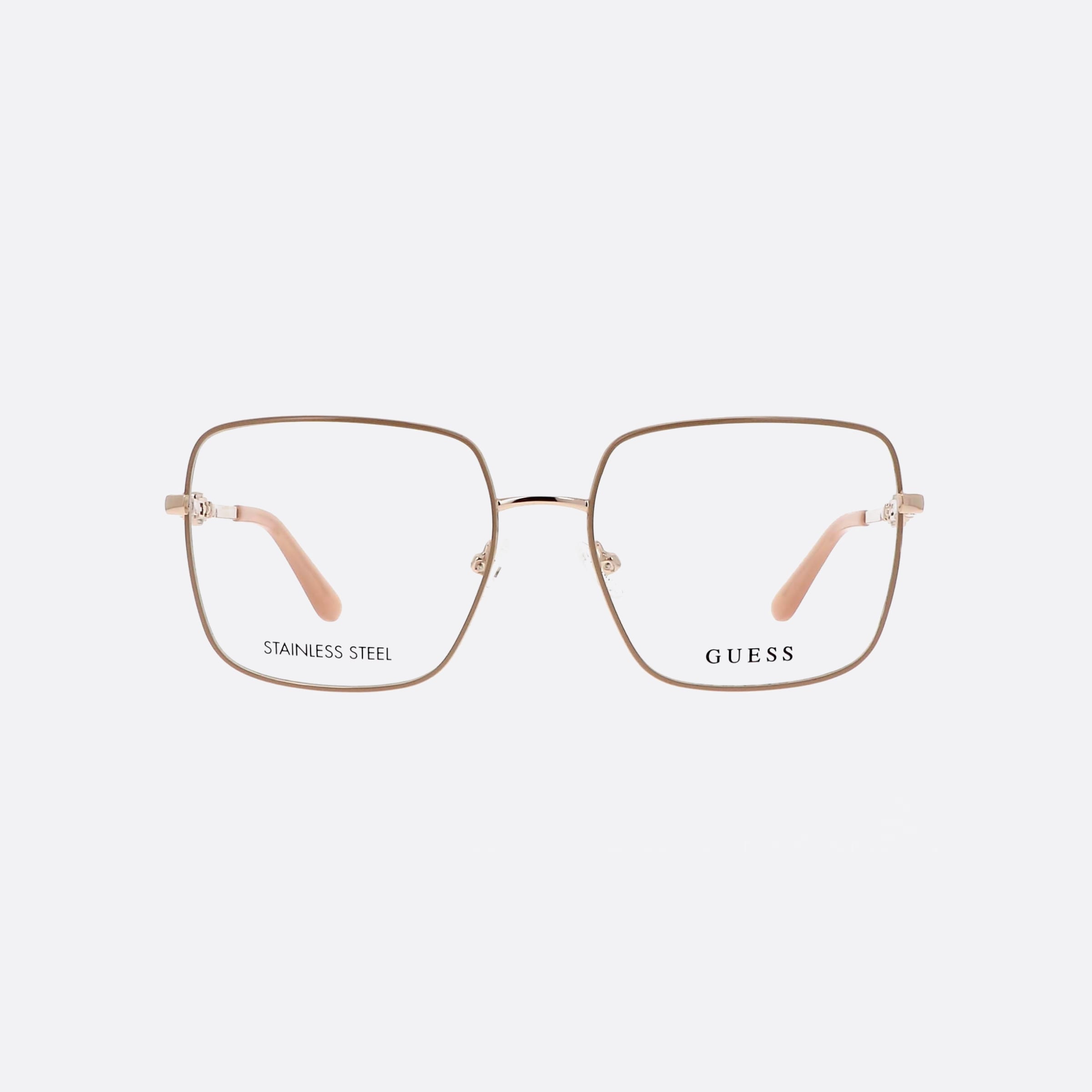 Guess 56mm Gu2953 Beige Square Women Eyeglasses - Side View