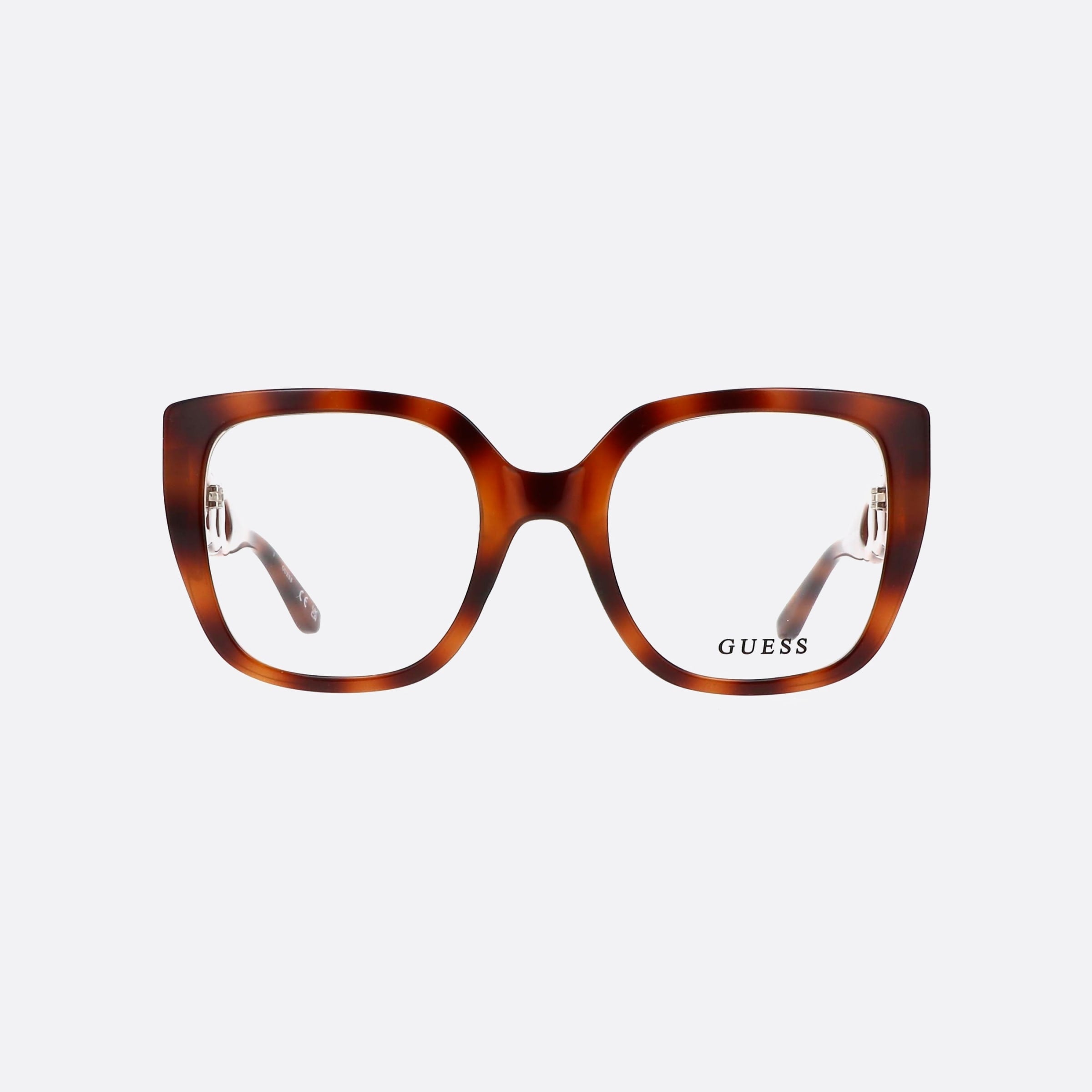 Guess 52mm Gu50118 Tortoise Square Women Eyeglasses - Side View