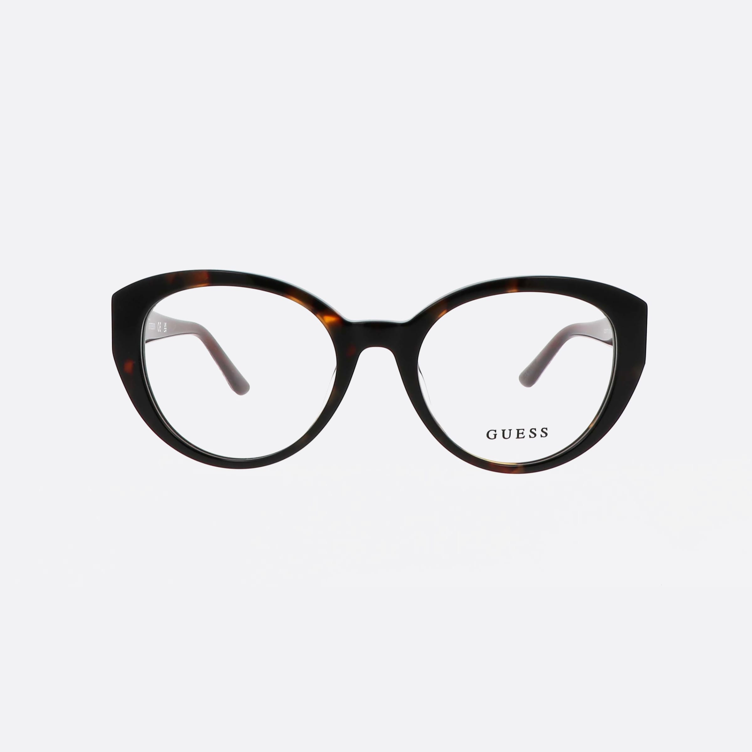 Guess 53mm Gu50127 Tortoise Round Women Eyeglasses - Side View