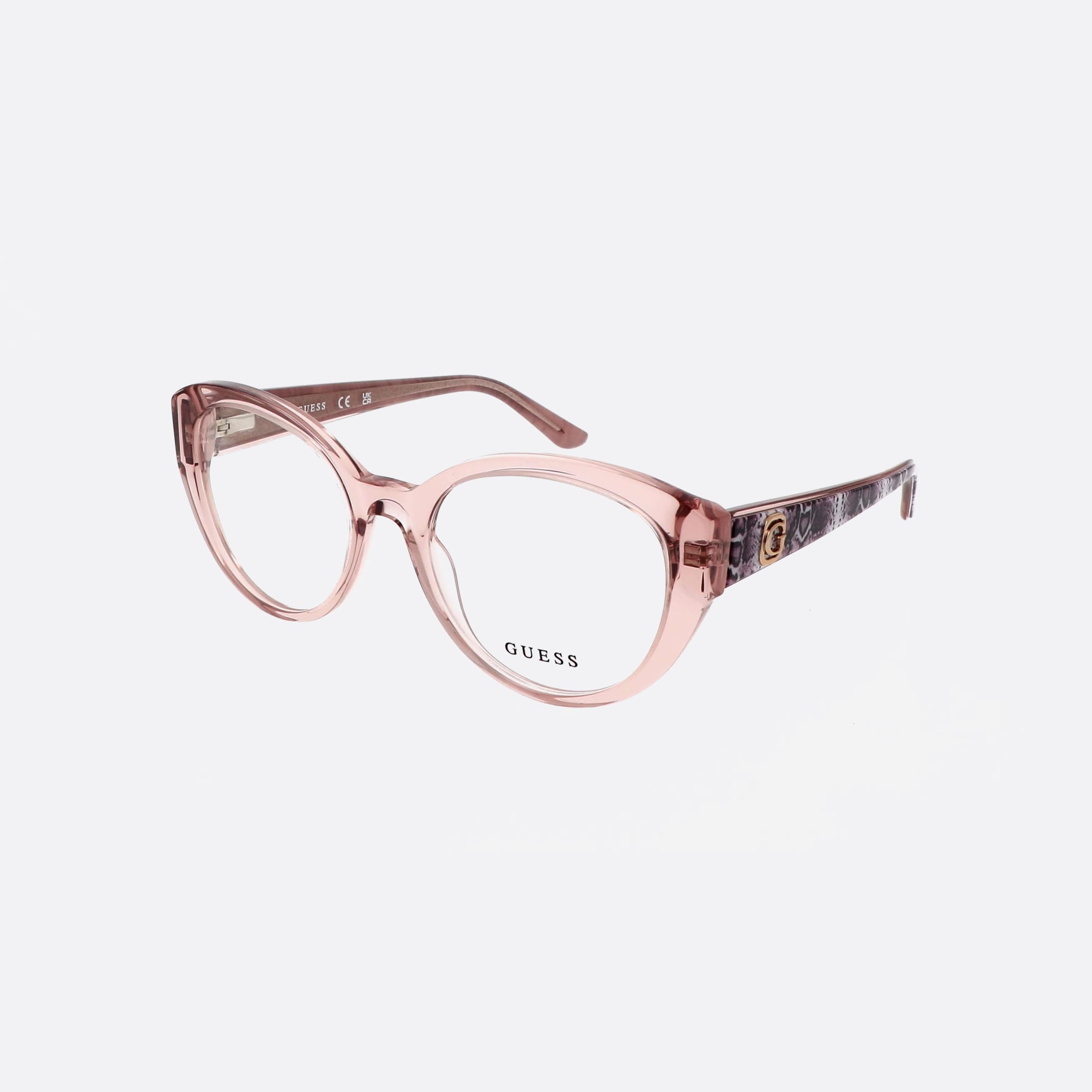 Guess 53mm Gu50127 Beige Round Women Eyeglasses - Main View