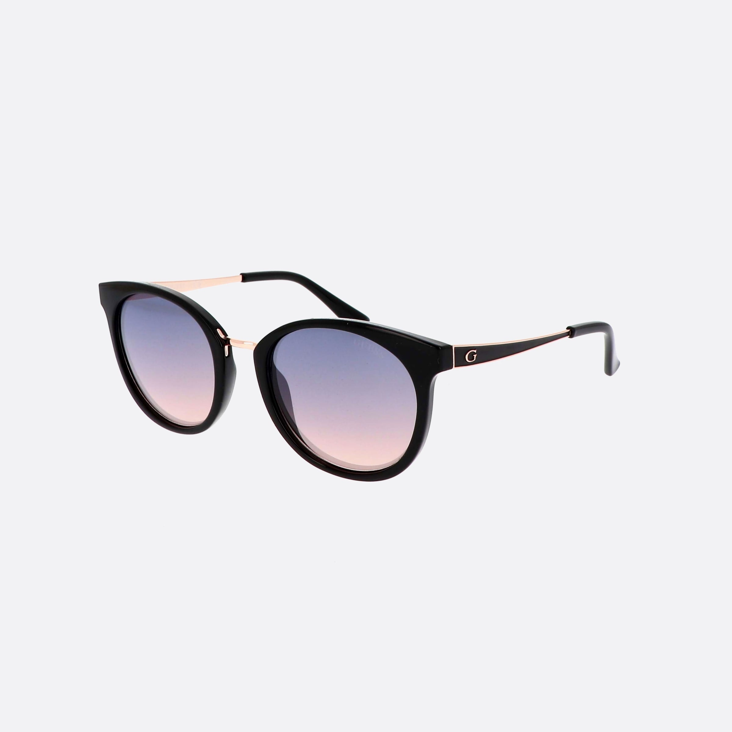 Guess 52mm Gu7459 05z Black Oval Unisex Sunglasses - Main View