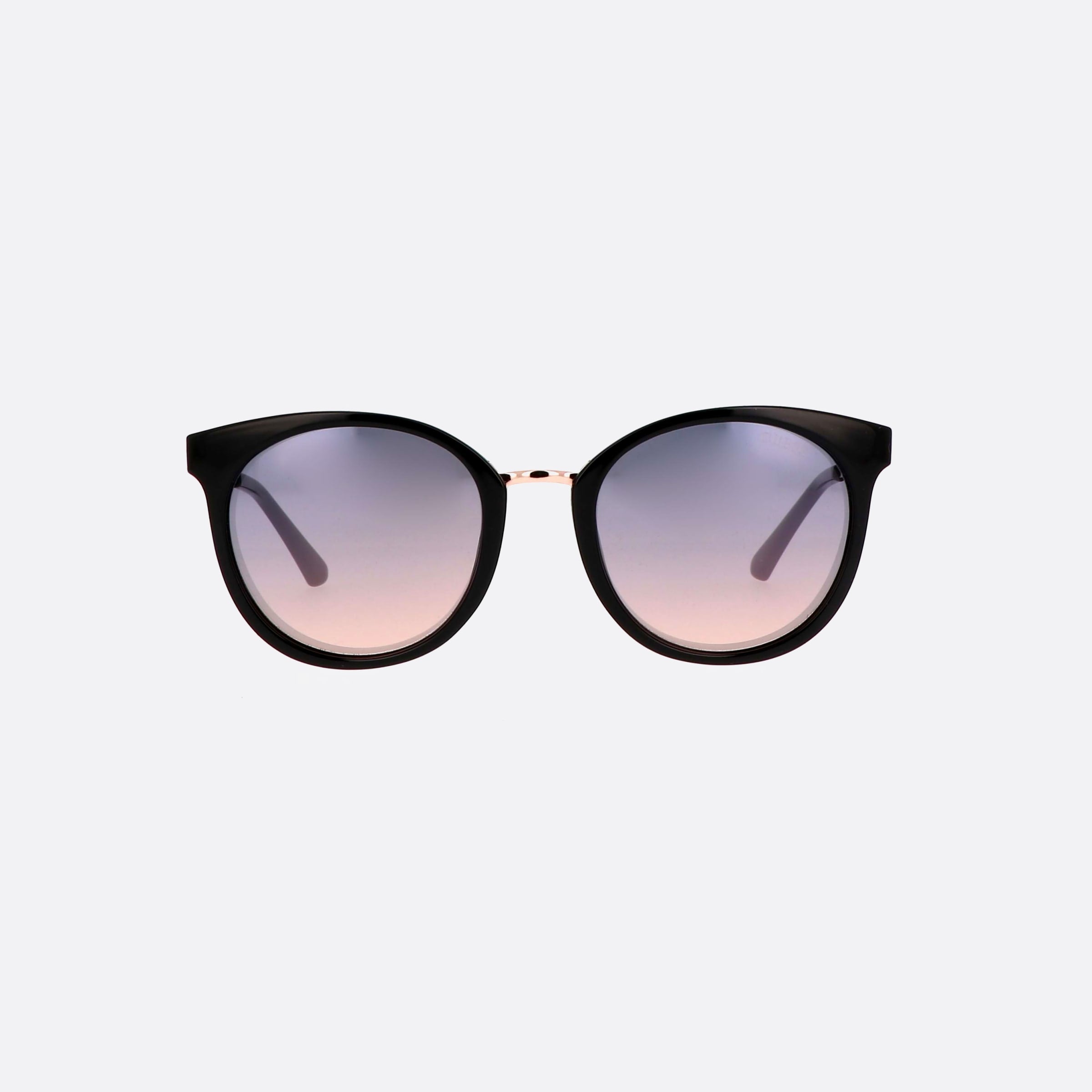 Guess 52mm Gu7459 05z Black Oval Unisex Sunglasses - Side View