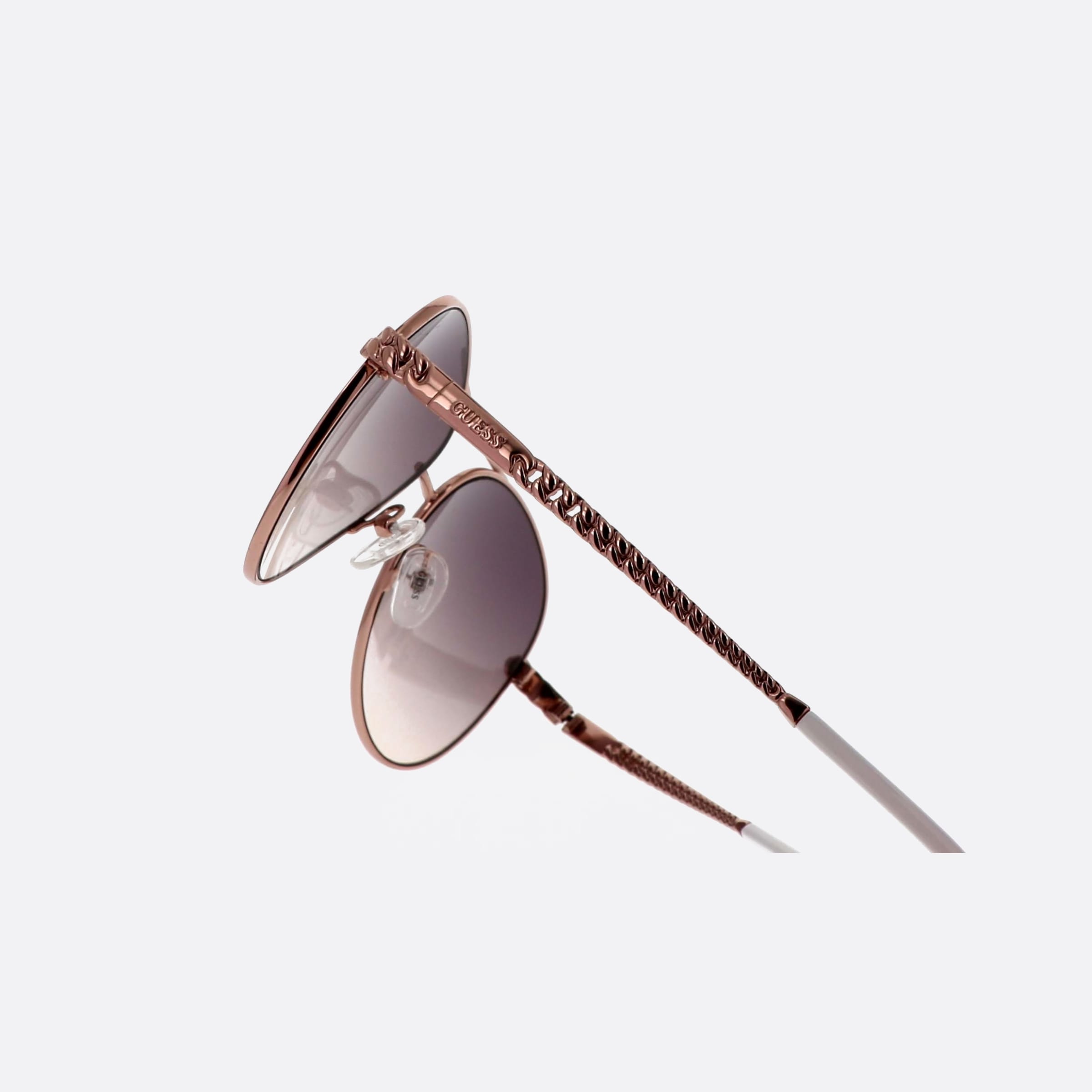 Guess 60mm Gu7470 28e Pink Pilot Unisex Sunglasses - Lifestyle Shot