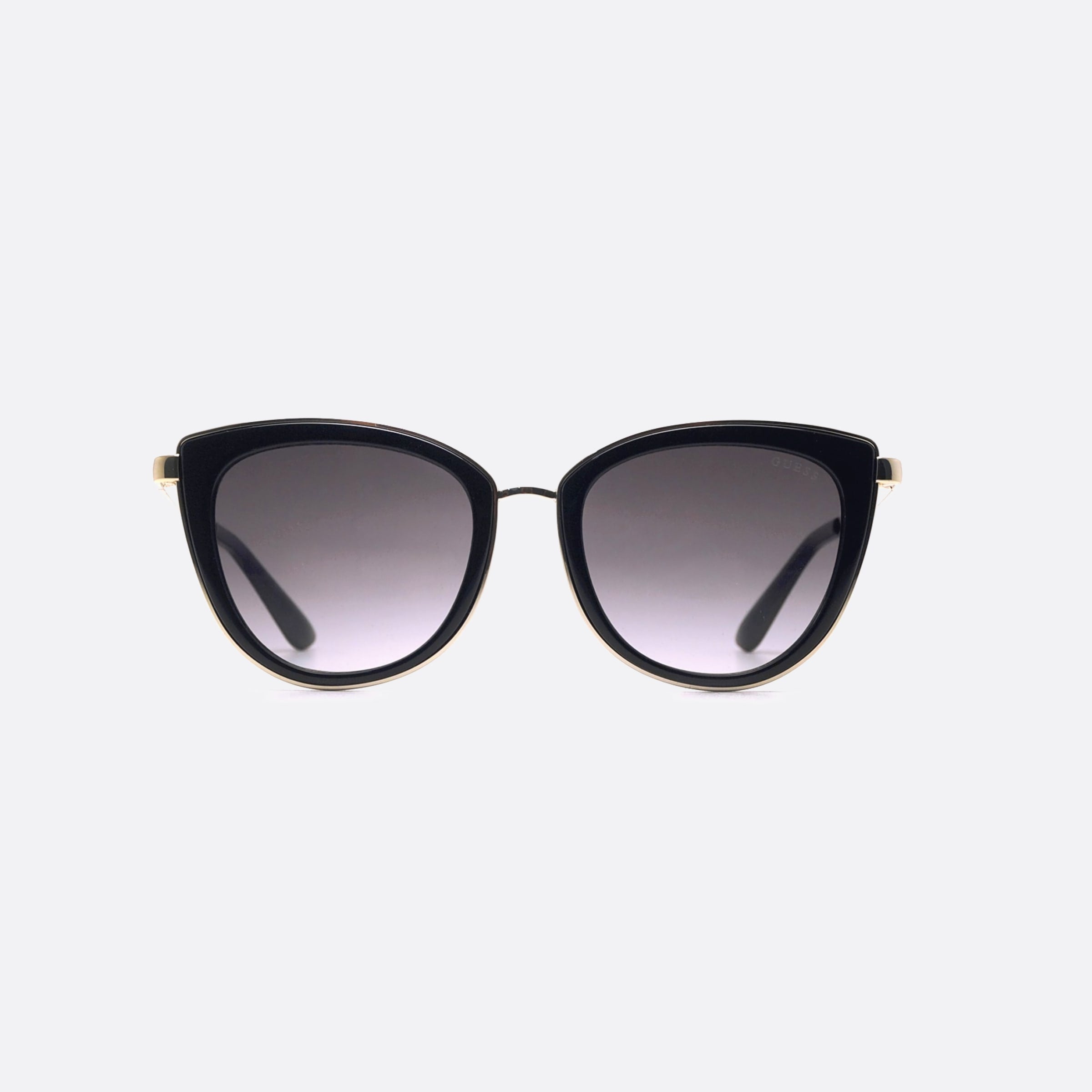 Guess 52mm Gu7491 01b Black Butterfly Unisex Sunglasses - Side View