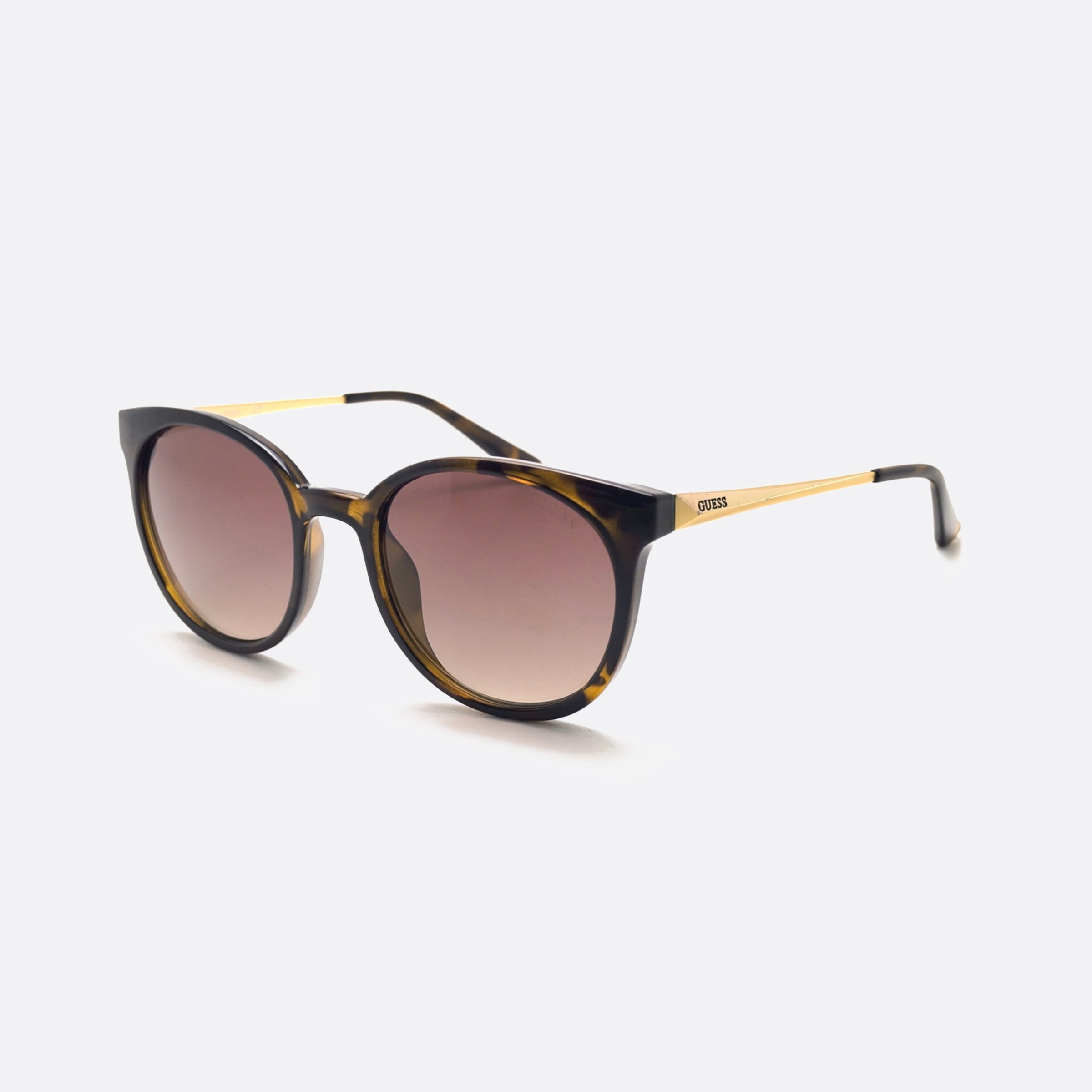 Guess 52mm Gu7503 52f Tortoise Oval Unisex Sunglasses - Main View