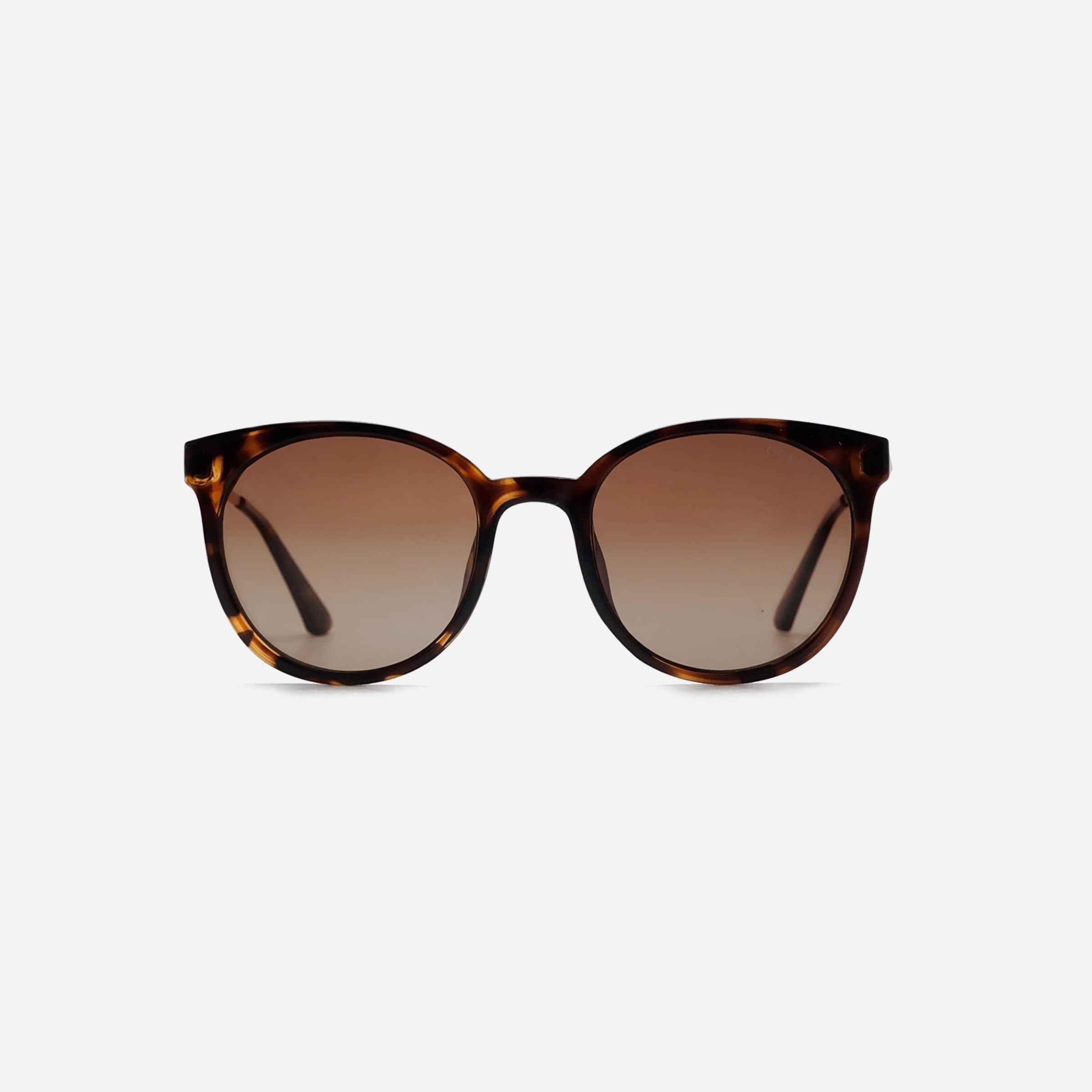 Guess 52mm Gu7503 52h Tortoise Oval Polarized Unisex Sunglasses - Side View