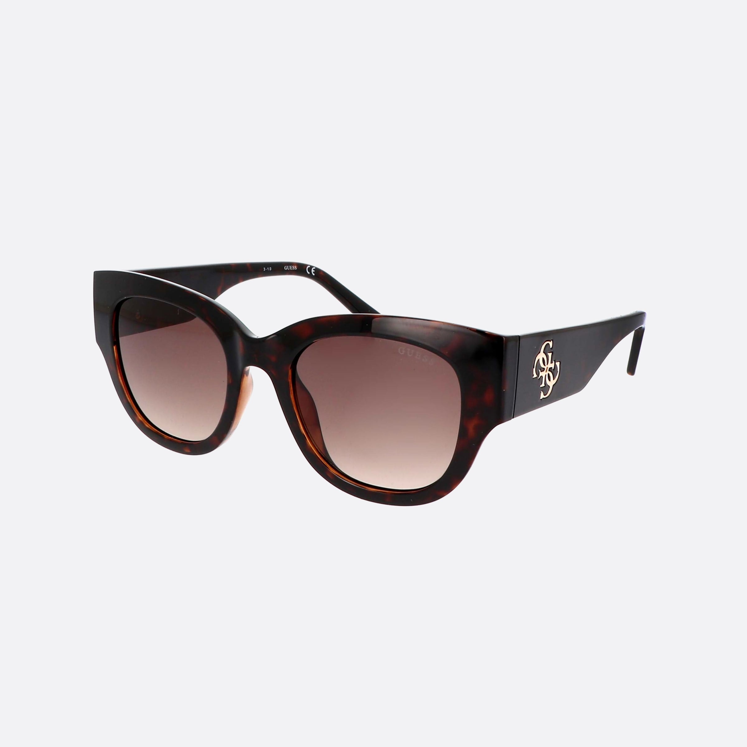 Guess 50mm Gu7680 52f Tortoise Butterfly Unisex Sunglasses - Main View