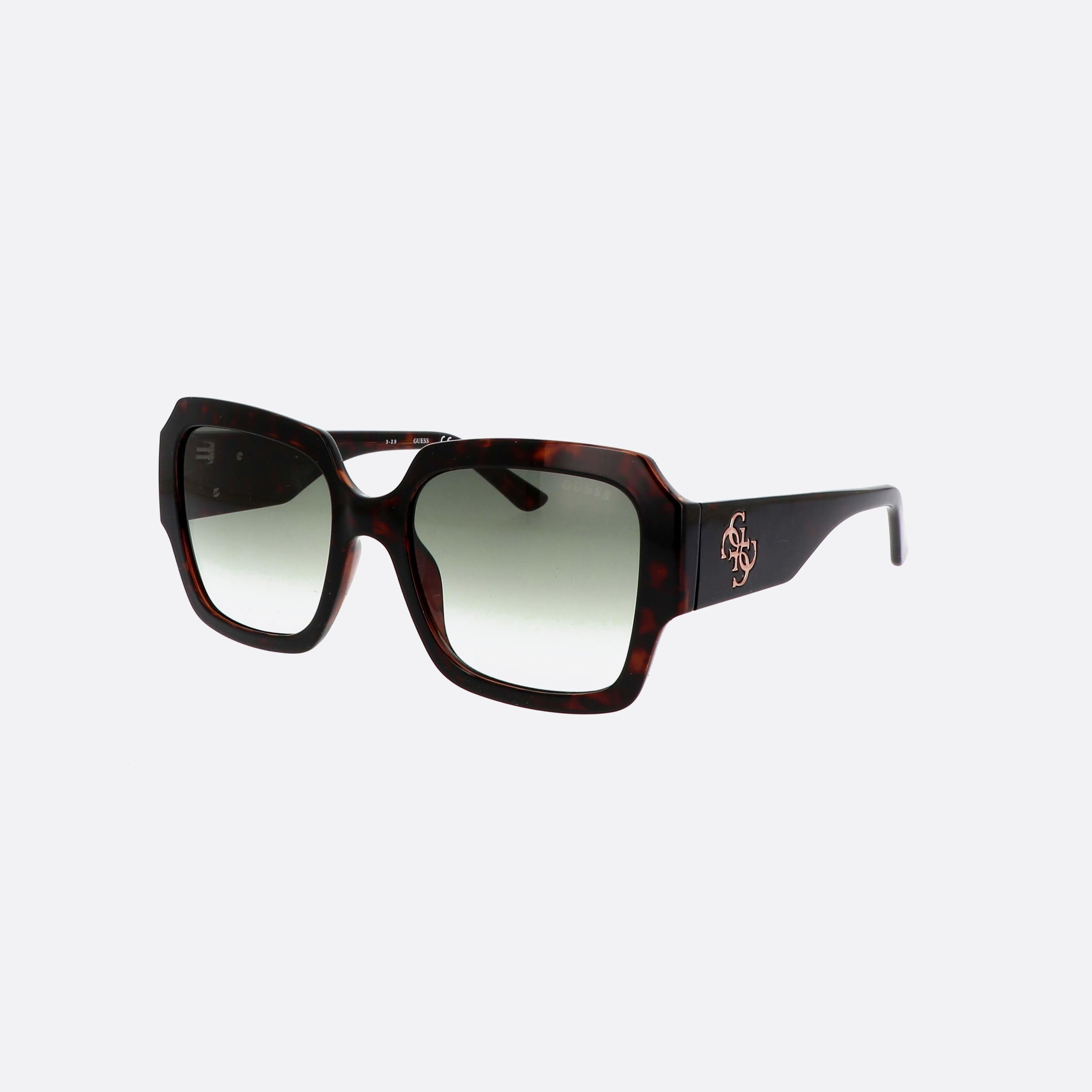Guess 54mm Gu7681 52p Tortoise Square Unisex Sunglasses - Main View