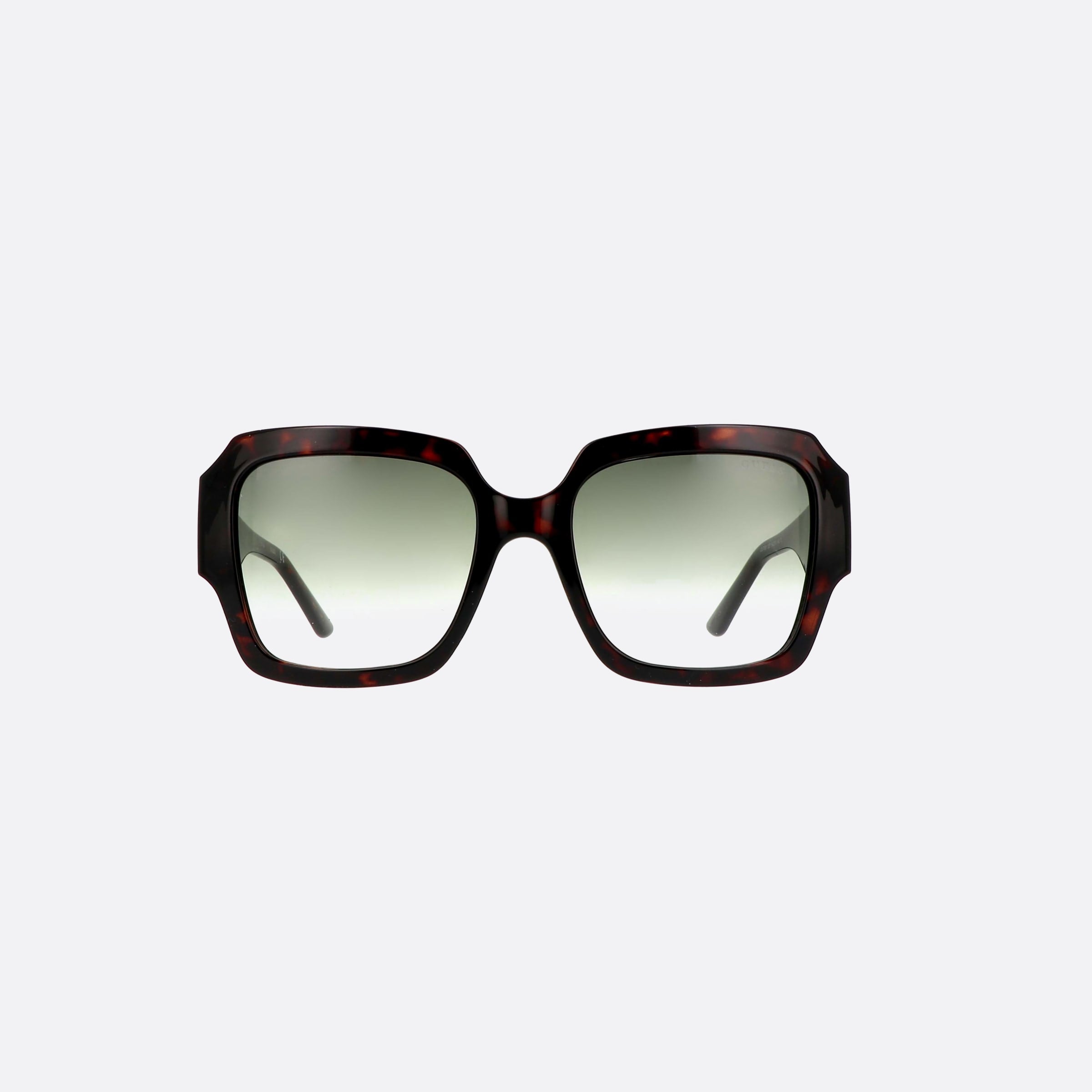 Guess 54mm Gu7681 52p Tortoise Square Unisex Sunglasses - Side View
