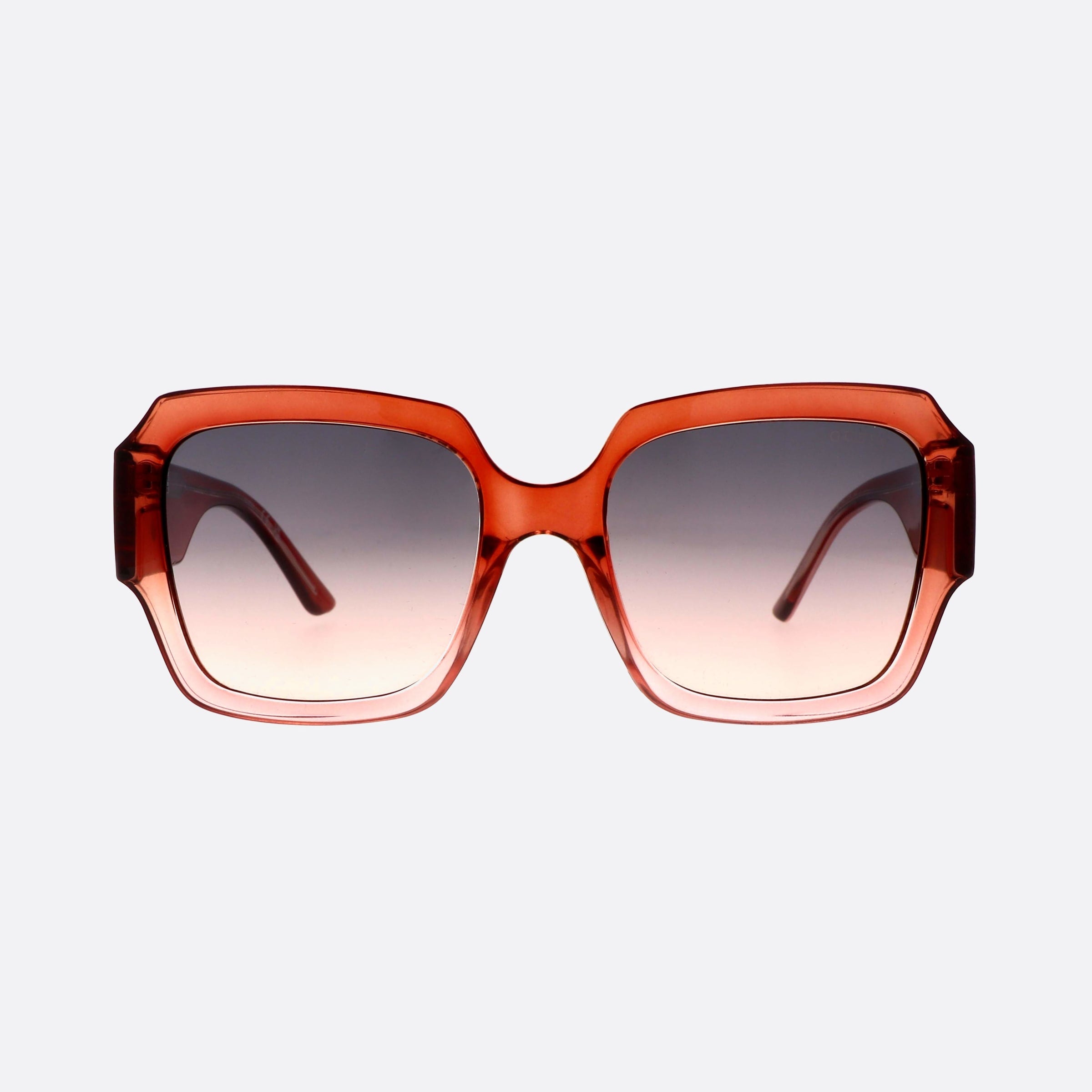 Guess 54mm Gu7681 47b Brown Square Unisex Sunglasses - Side View