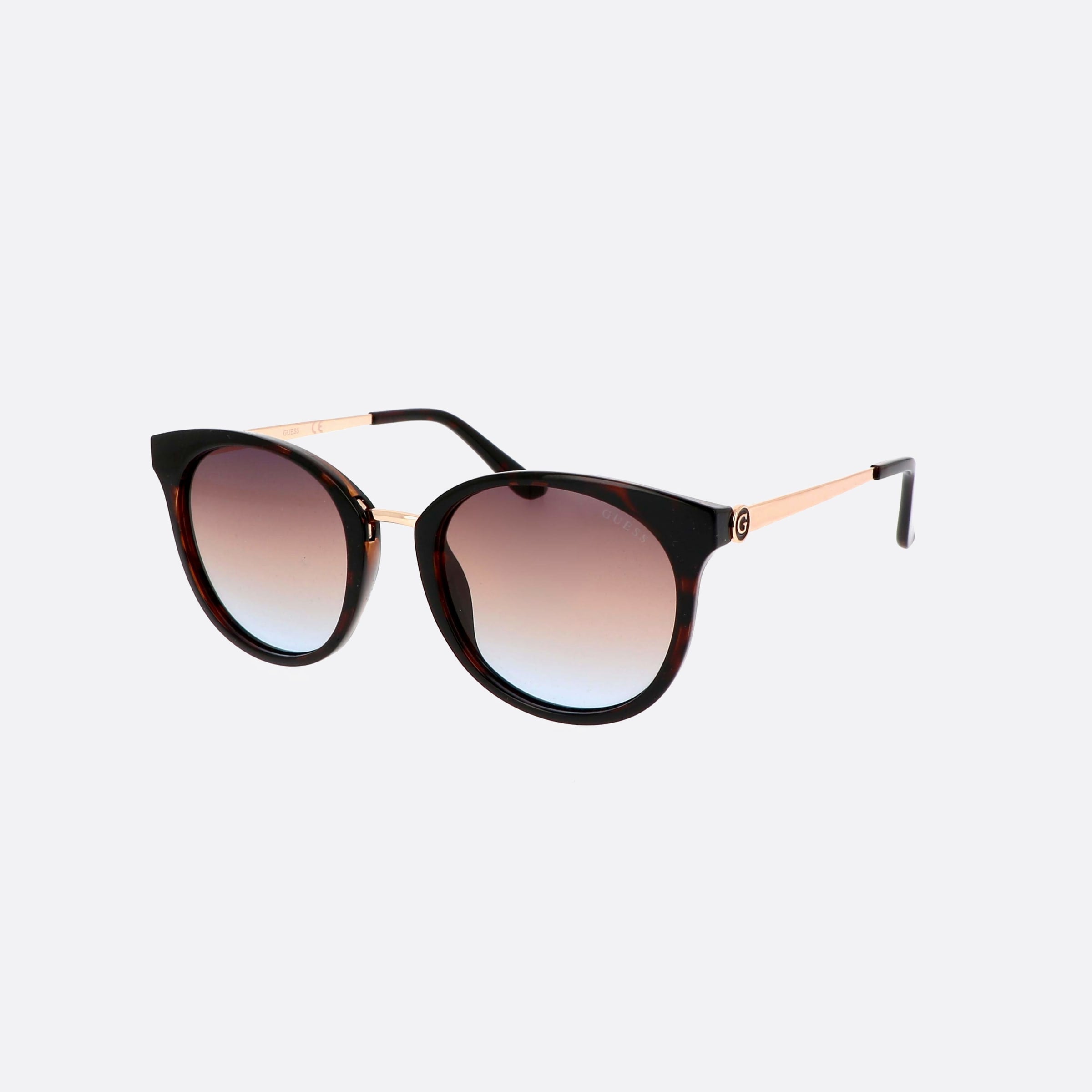 Guess 52mm Gu7688 52w Tortoise Oval Unisex Sunglasses - Main View