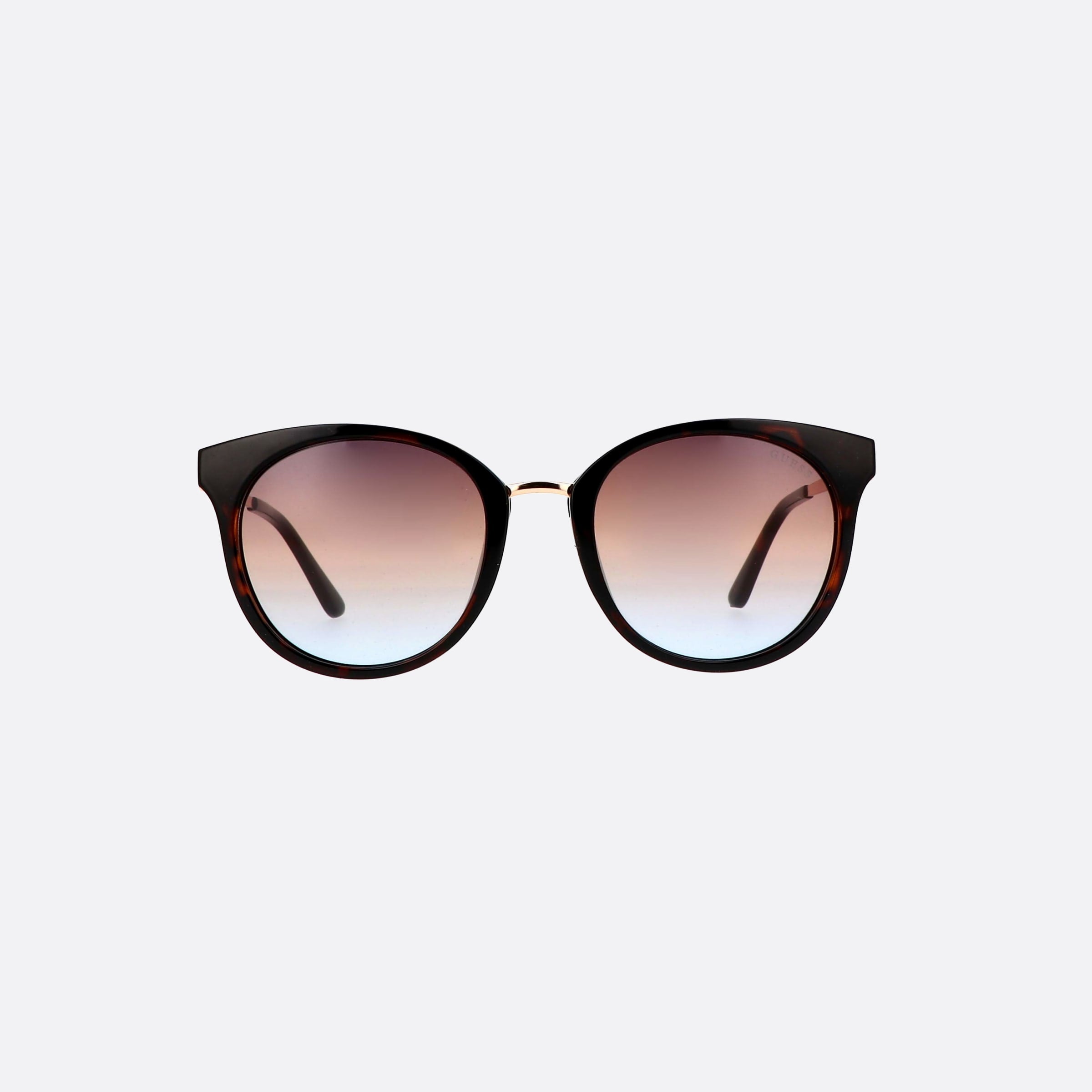 Guess 52mm Gu7688 52w Tortoise Oval Unisex Sunglasses - Side View