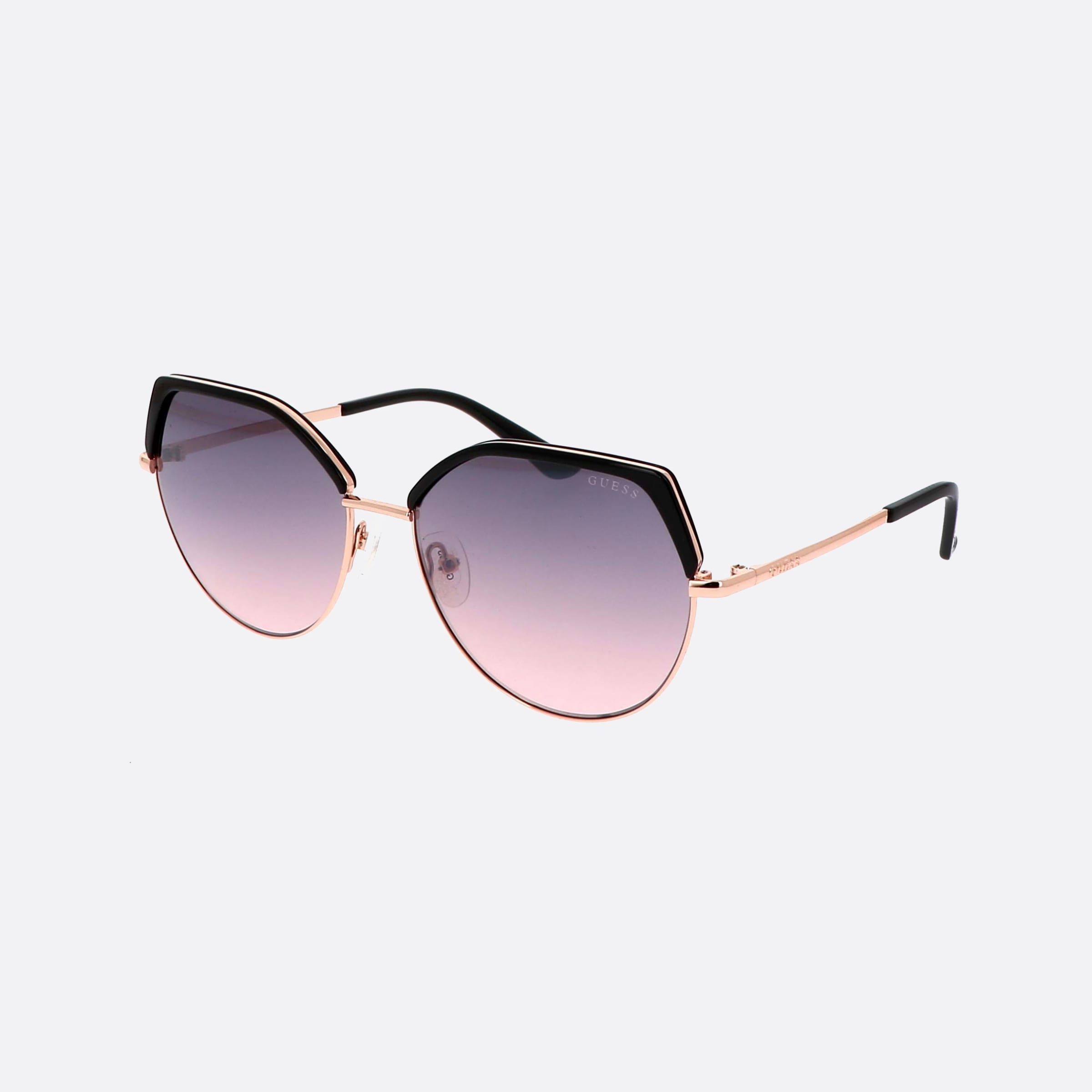 Guess 58mm Gu7736 01u Gold Oval Unisex Sunglasses - Main View