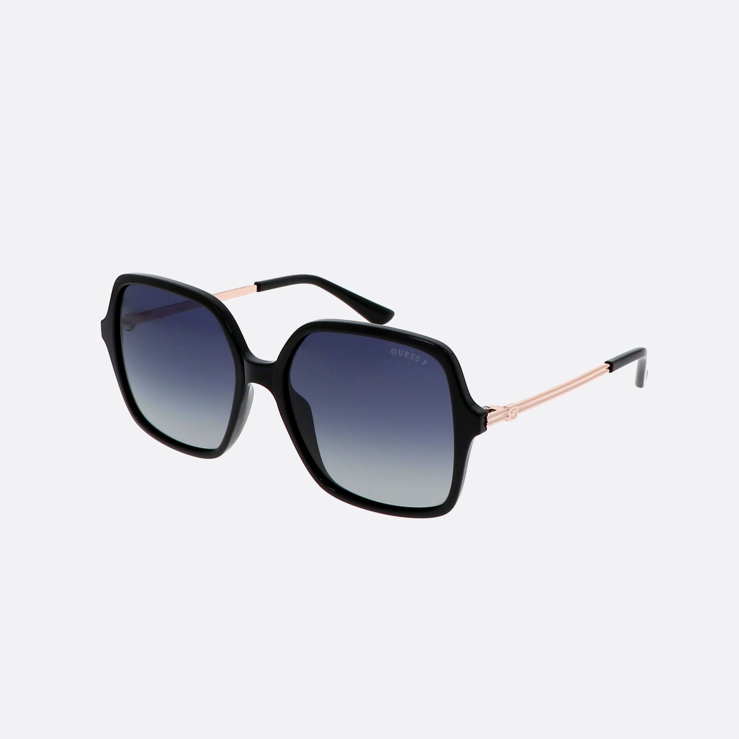 Guess 57mm Gu7845 01d Black Square Polarized Unisex Sunglasses - Main View
