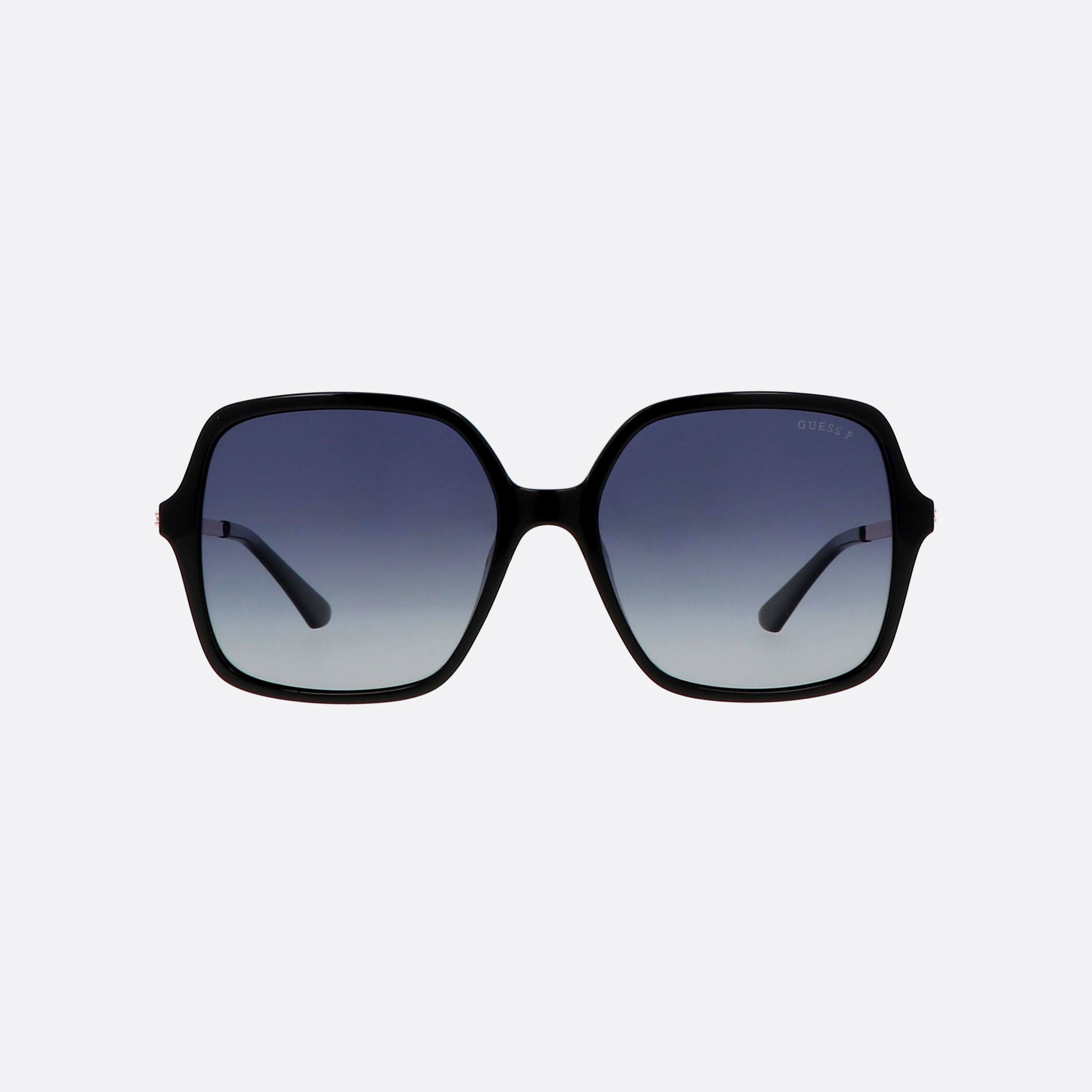 Guess 57mm Gu7845 01d Black Square Polarized Unisex Sunglasses - Side View