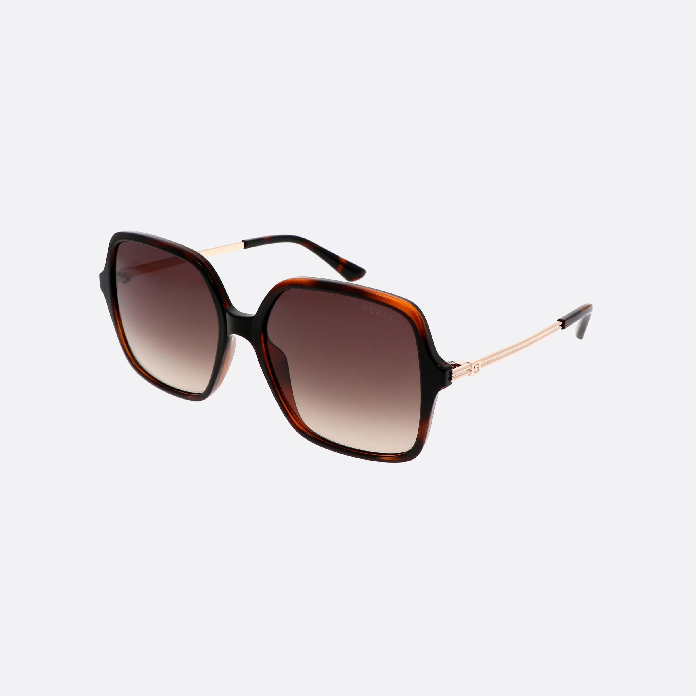 Guess 57mm Gu7845 52f Tortoise Square Unisex Sunglasses - Main View