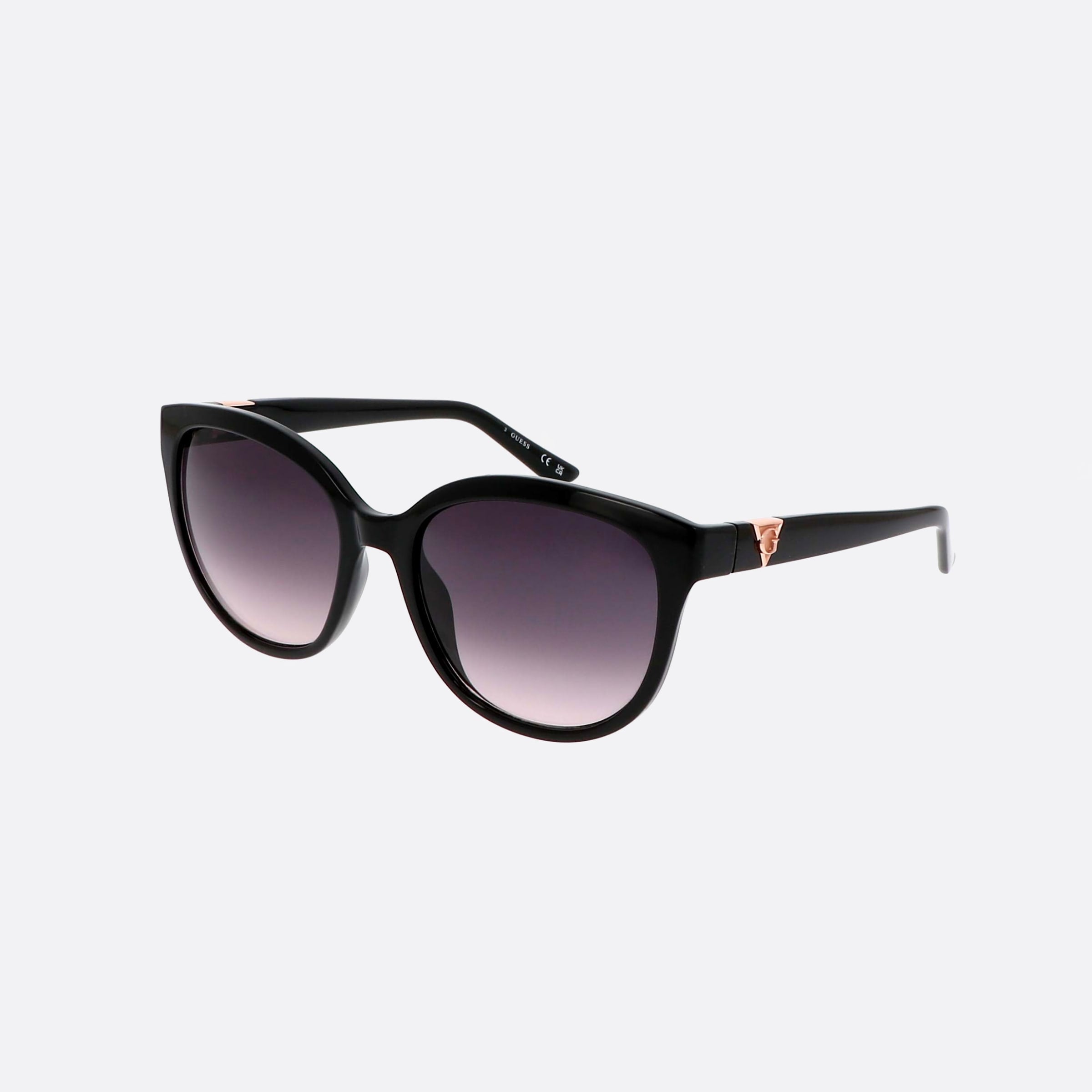 Guess 56mm Gu7877 01b Black Round Unisex Sunglasses - Main View