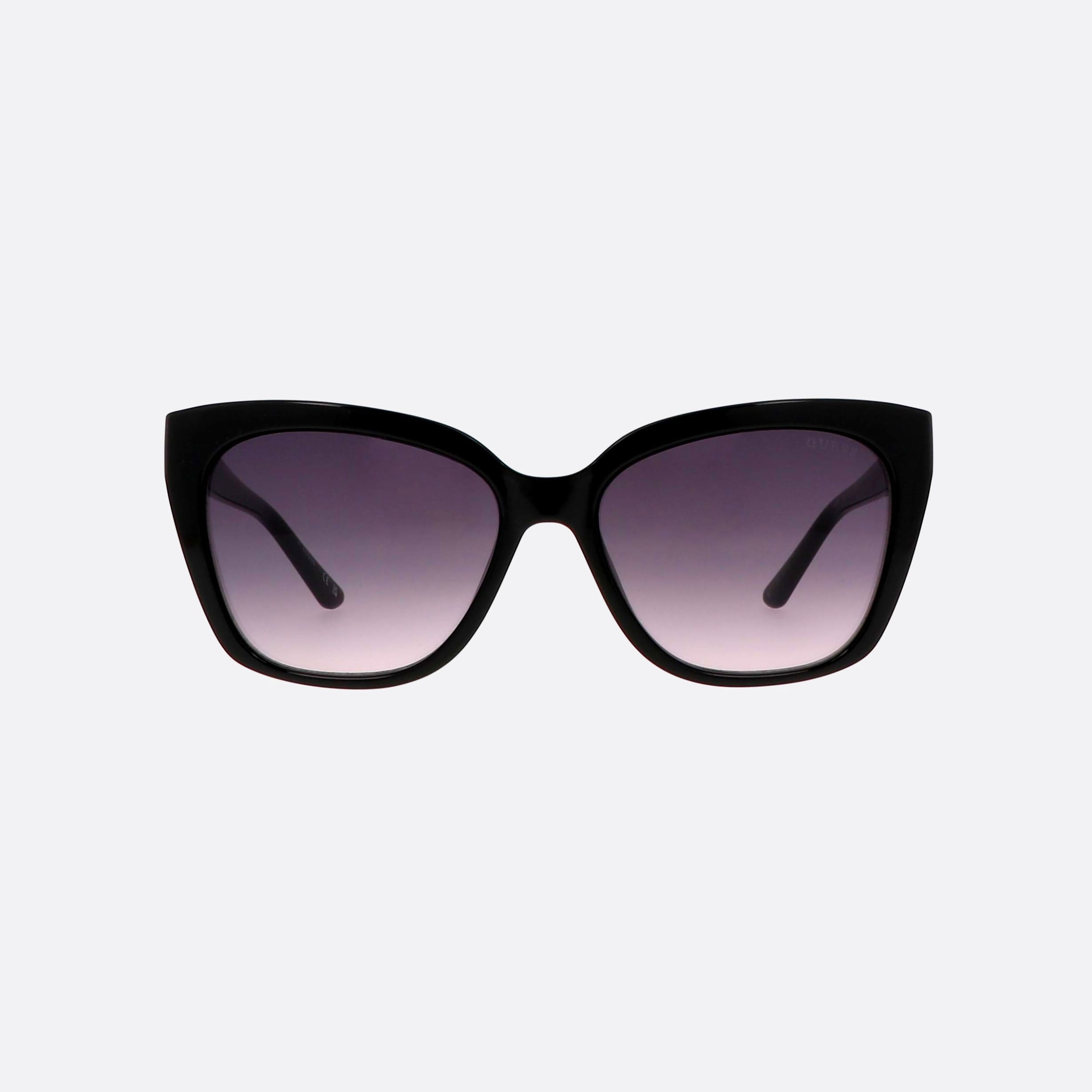Guess 55mm Gu7878 01b Black Square Unisex Sunglasses - Side View