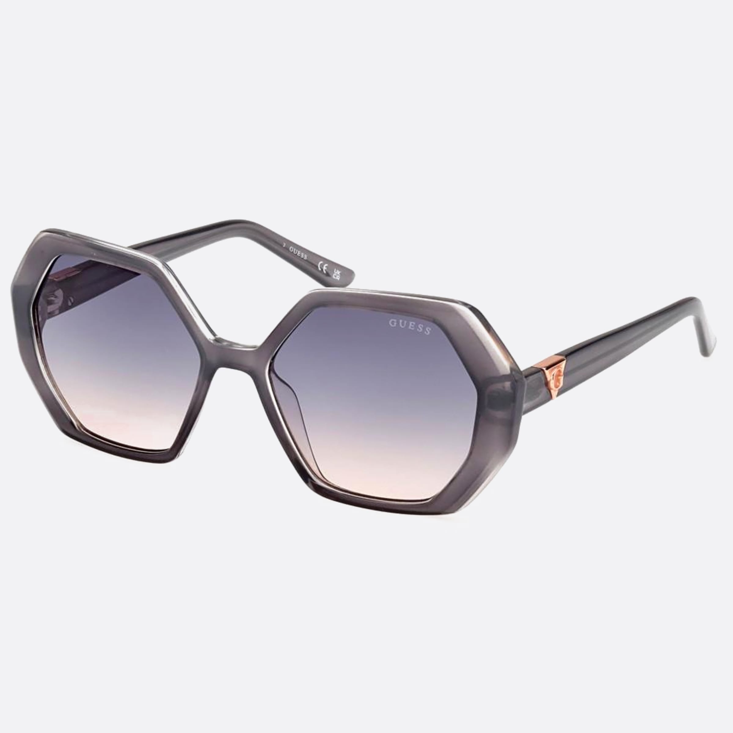 Guess 54mm Gu7879 20w Grey Visor Women Sunglasses - Side View