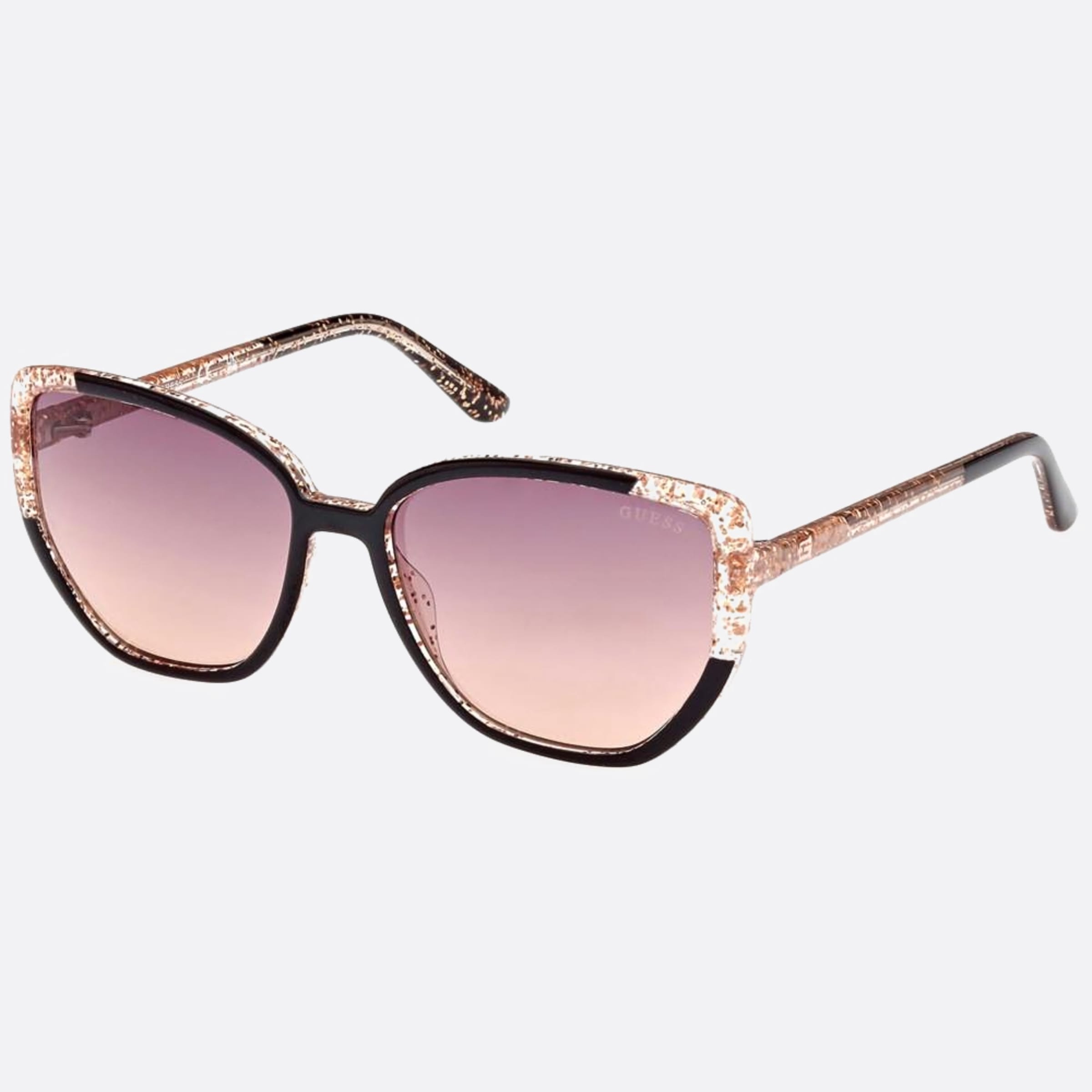 Guess 55mm Gu7882 01z Blue Cat Eye Women Sunglasses - Side View