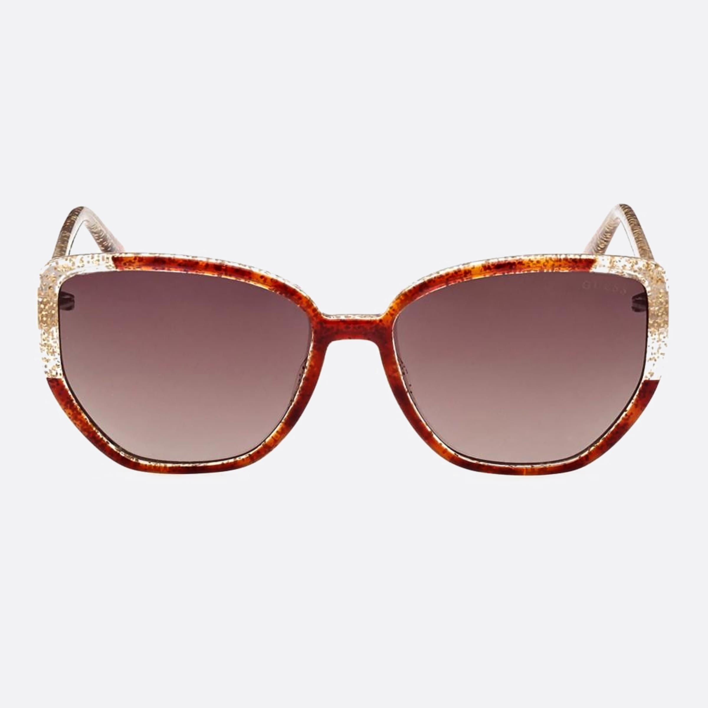 Guess 55mm Gu7882 52f Havana Cat Eye Women Sunglasses - Main View