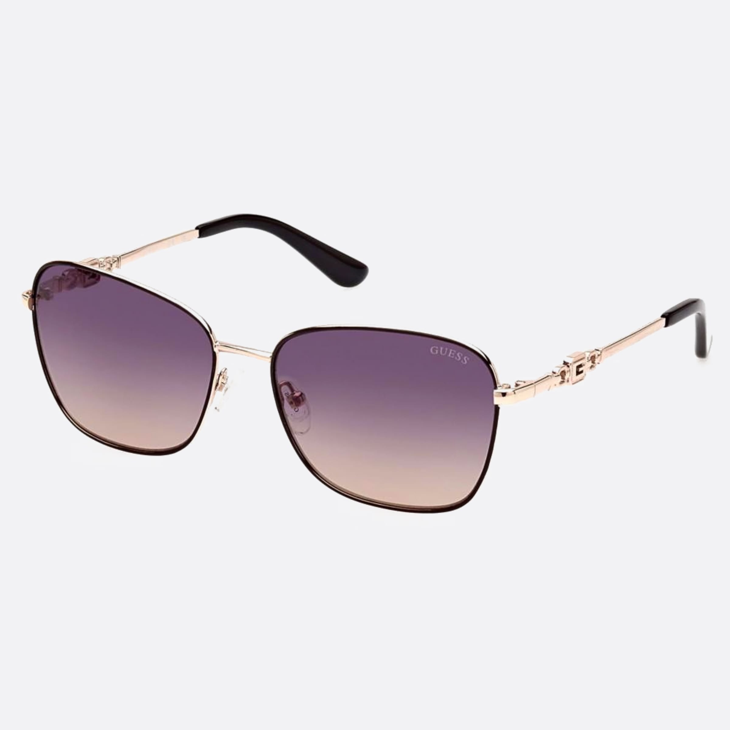 Guess 57mm Gu7884 33b Gold Butterfly Women Sunglasses - Side View