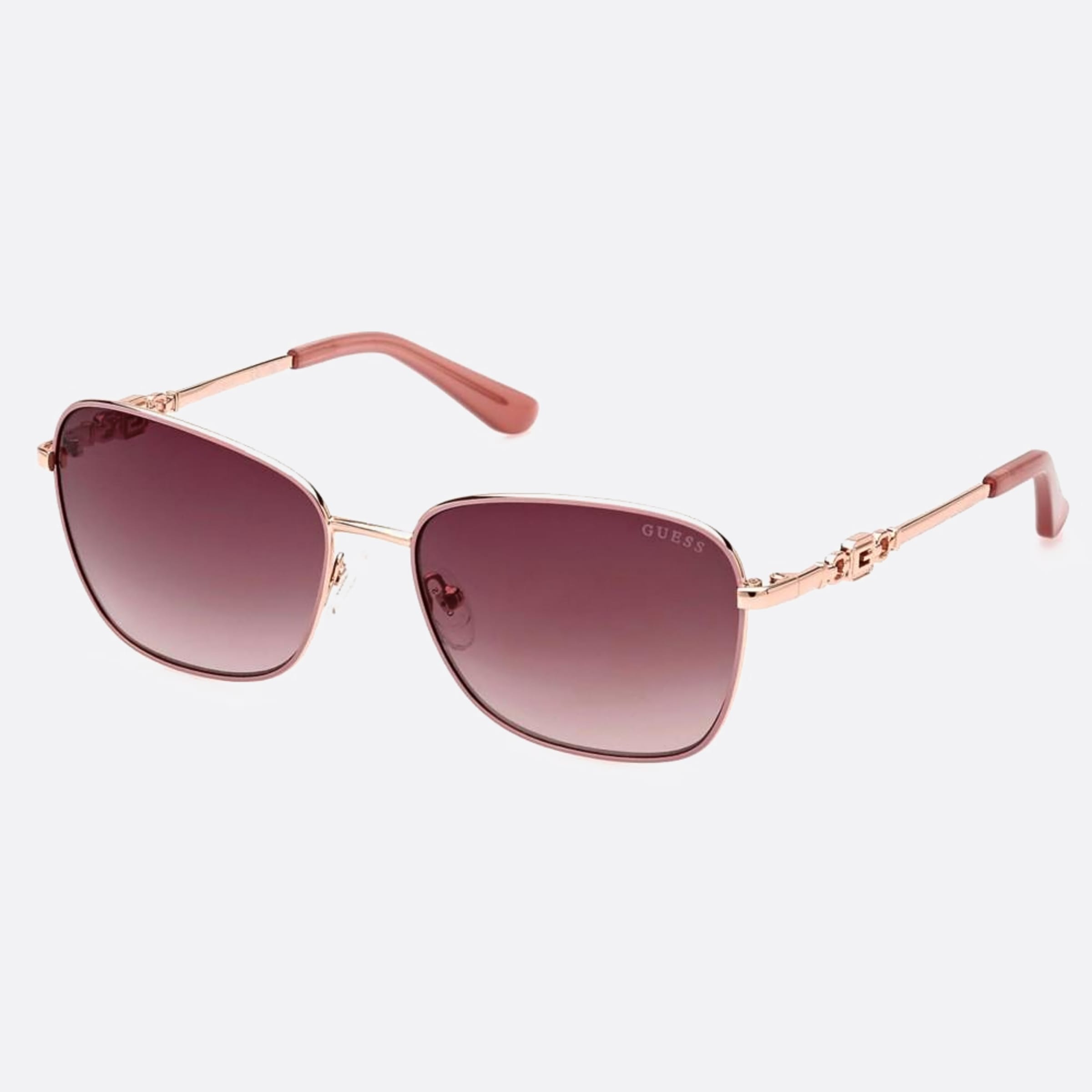 Guess 57mm Gu7884 74f Pink Butterfly Women Sunglasses - Side View