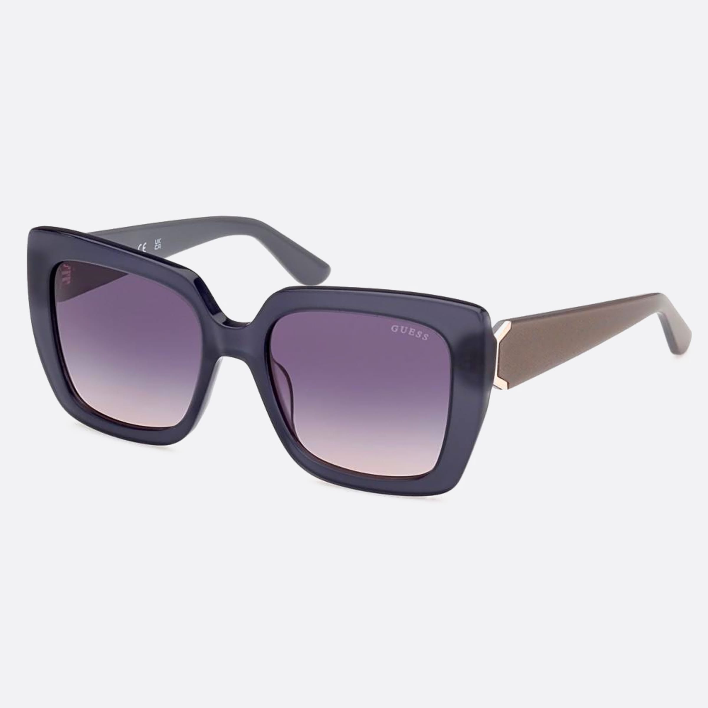 Guess 53mm Gu7889 20b Grey Visor Women Sunglasses - Side View