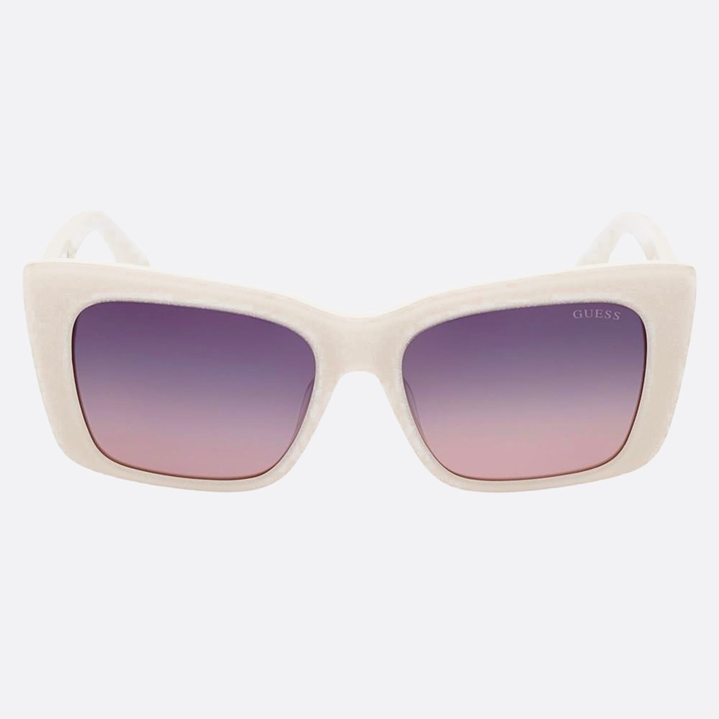 Guess 55mm Gu7890 21b White Geometric Women Sunglasses - Main View