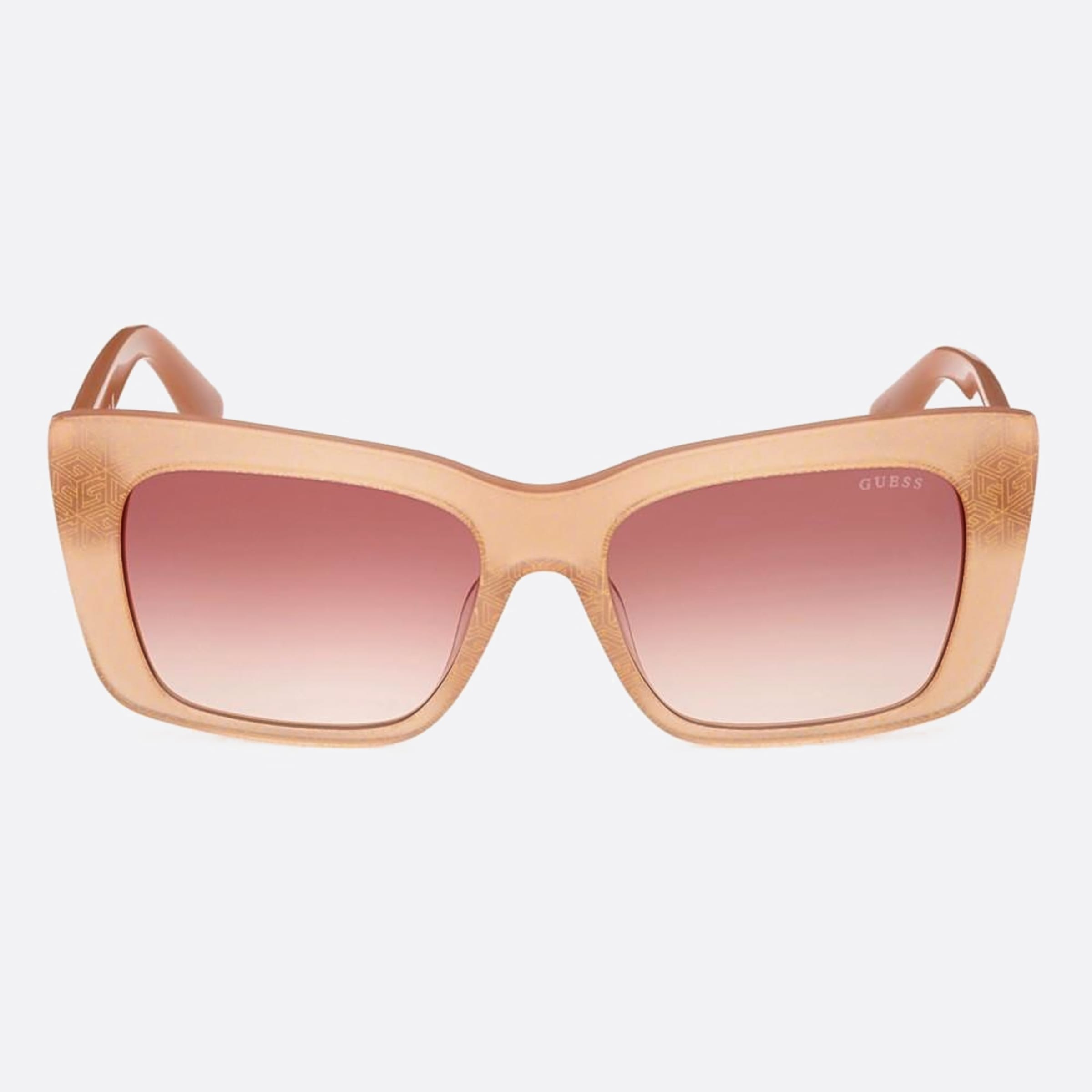 Guess 55mm Gu7890 57f Brown Geometric Women Sunglasses - Main View