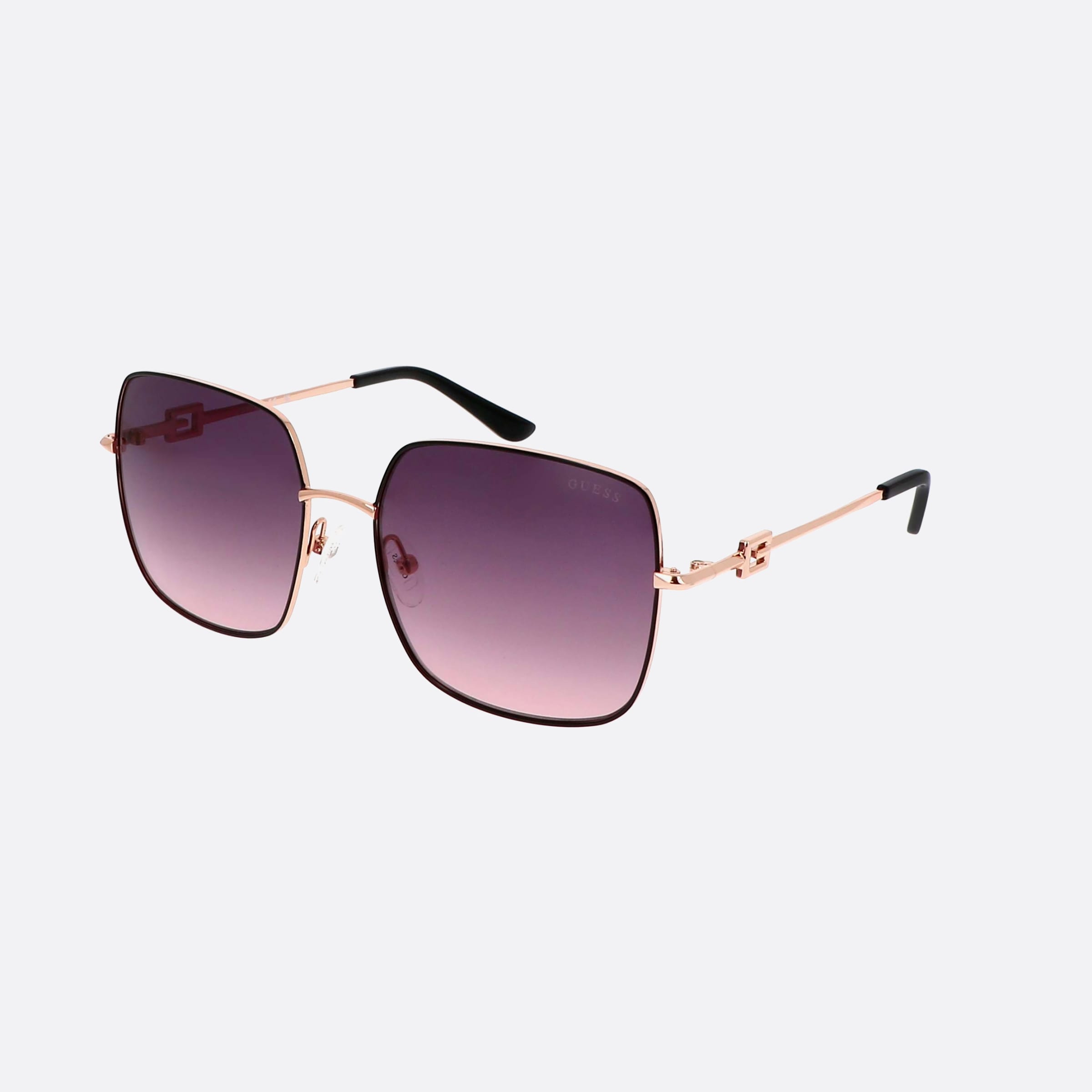 Guess 58mm Gu7906 05b Black Square Unisex Sunglasses - Main View
