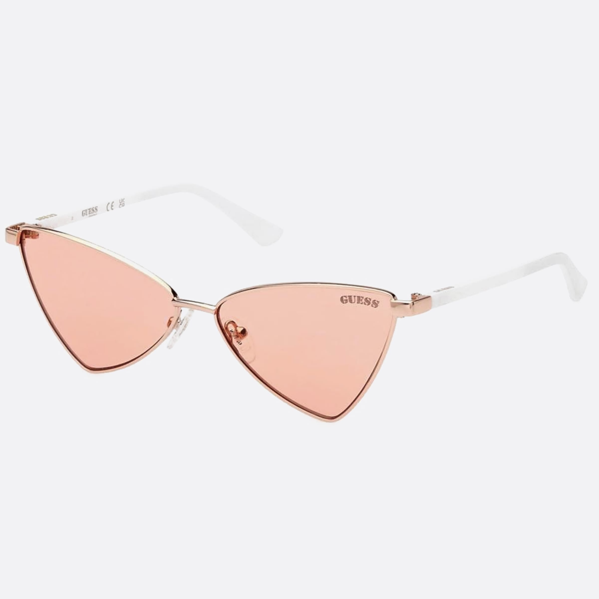 Guess 55mm Gu8286 32e Gold Geometric Women Sunglasses - Side View