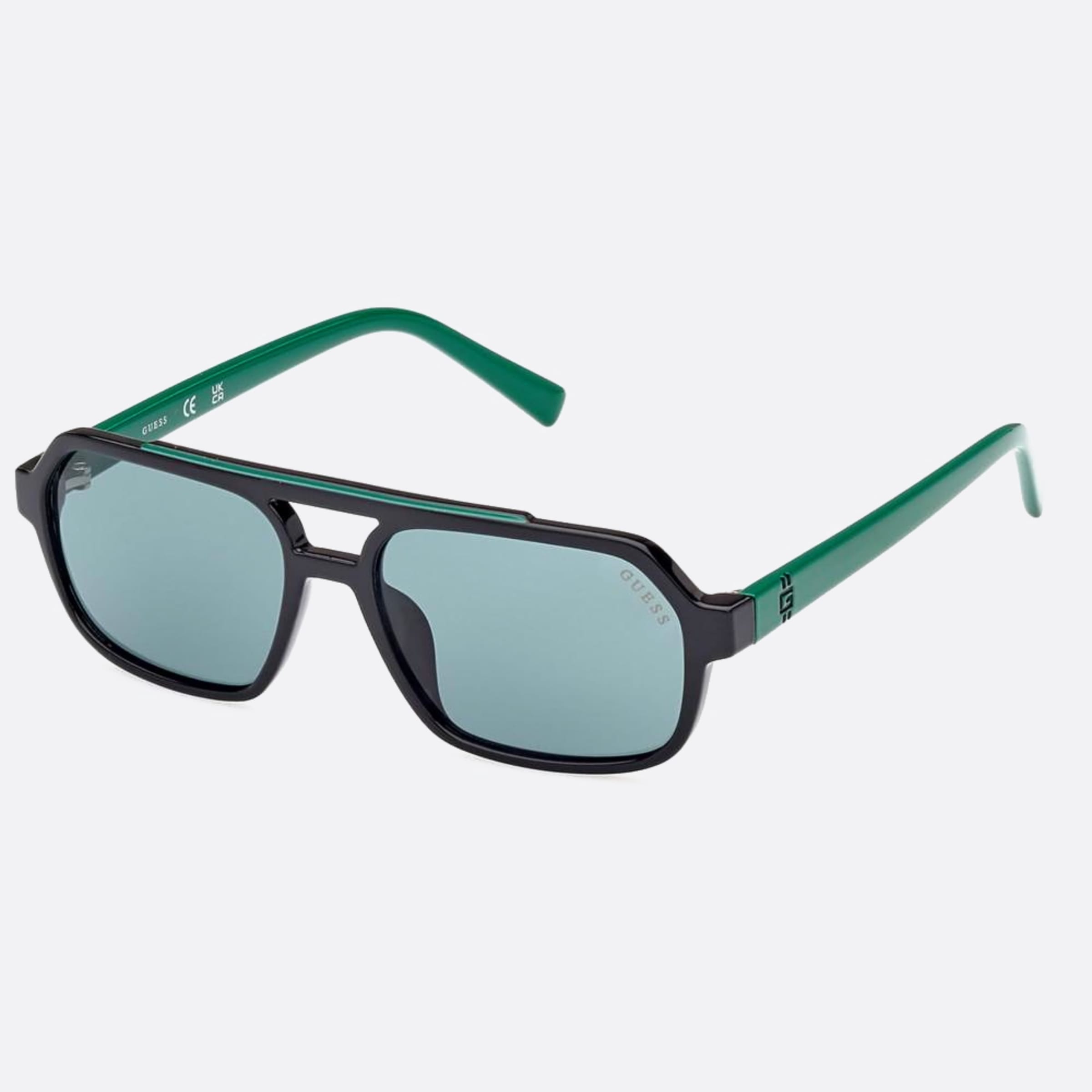 Guess 49mm Gu9237 Junior 05n Black Pilot Children Sunglasses - Side View