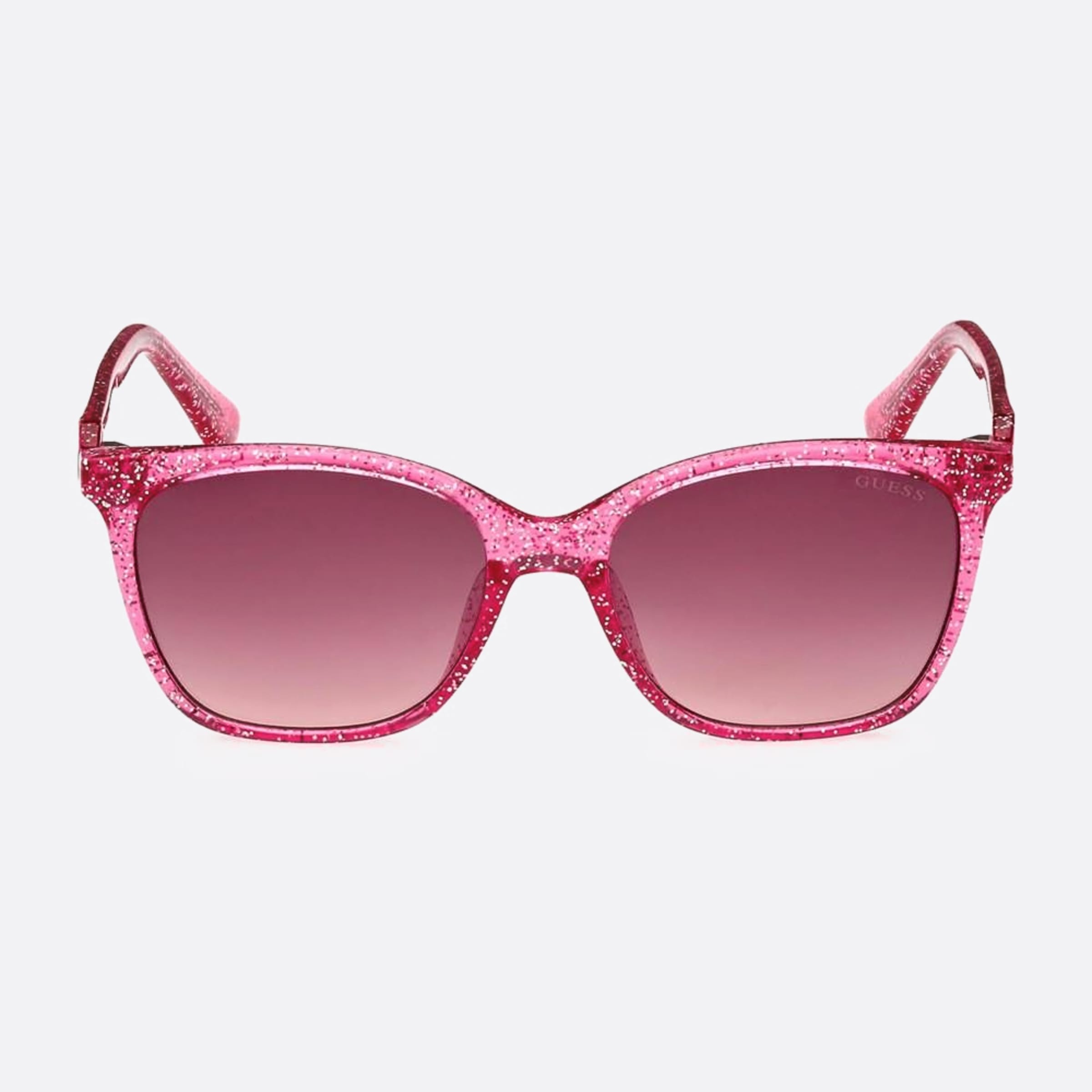 Guess 49mm Gu9238 Junior 74f Pink Squared Children Sunglasses - Main View