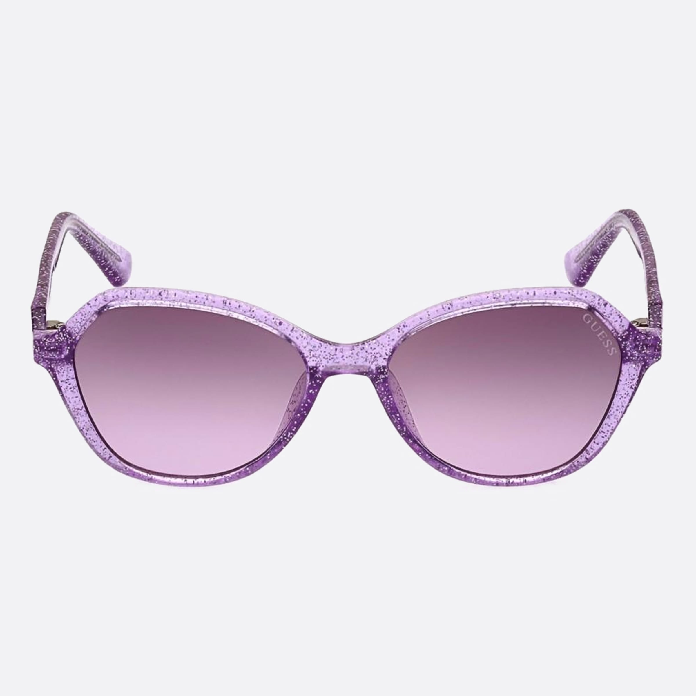 Guess 48mm Gu9239 Junior 83z Violet Geometric Children Sunglasses - Main View