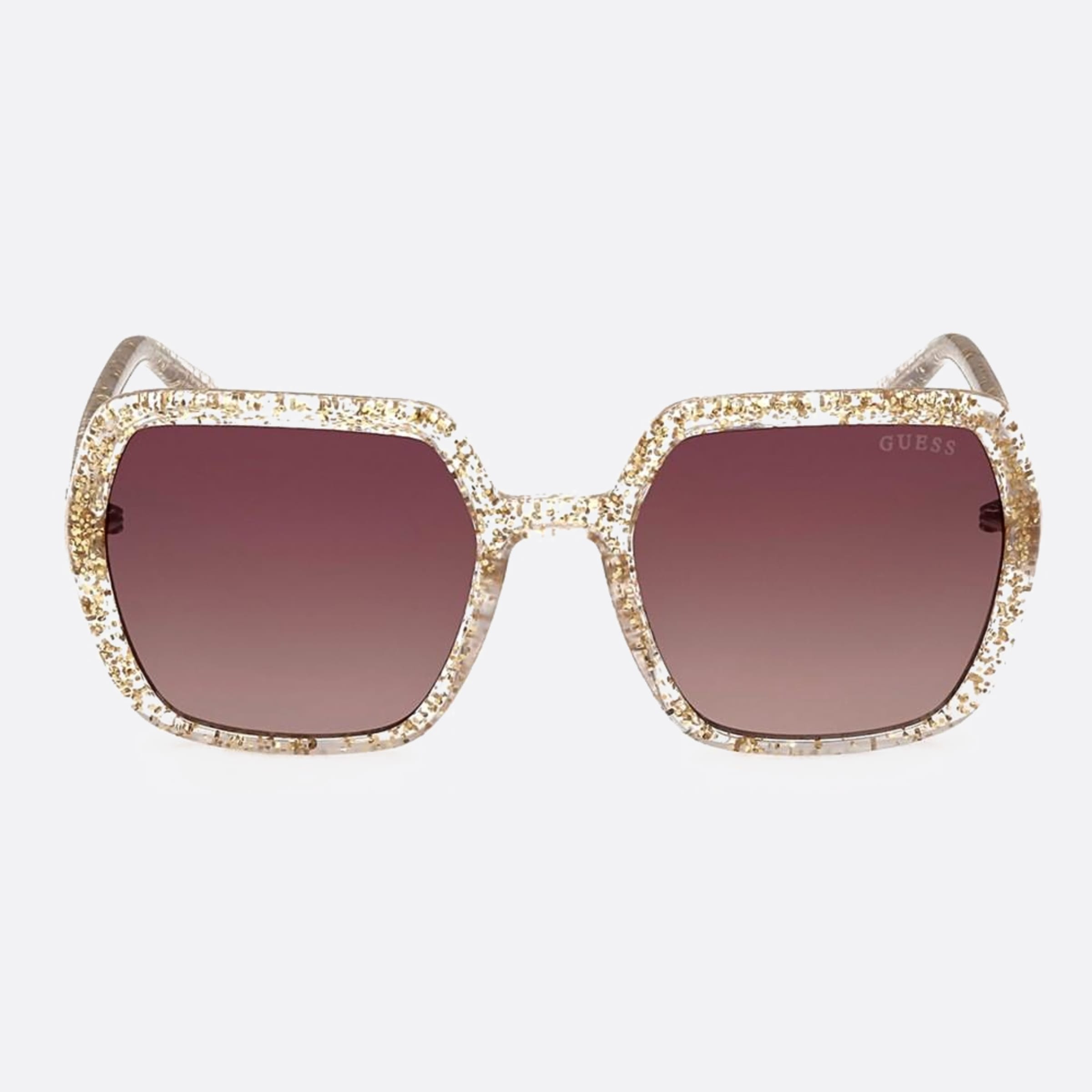 Guess 49mm Gu9241 Junior 27f Transparent Geometric Children Sunglasses - Main View