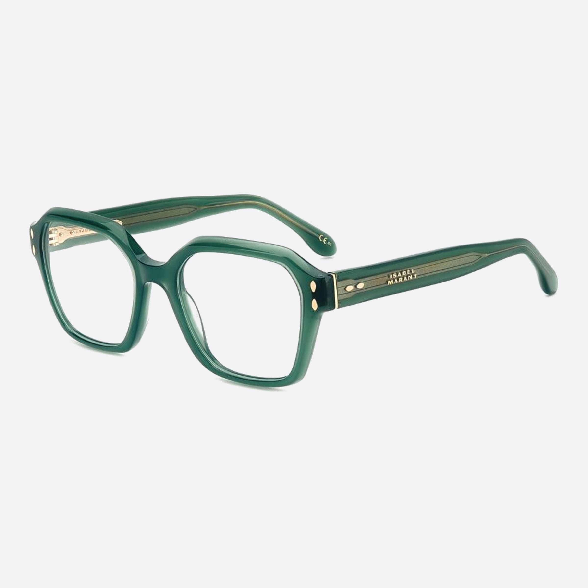 Isabel 52mm Marant 1ed Green Squared Women Eyeglasses - Side View