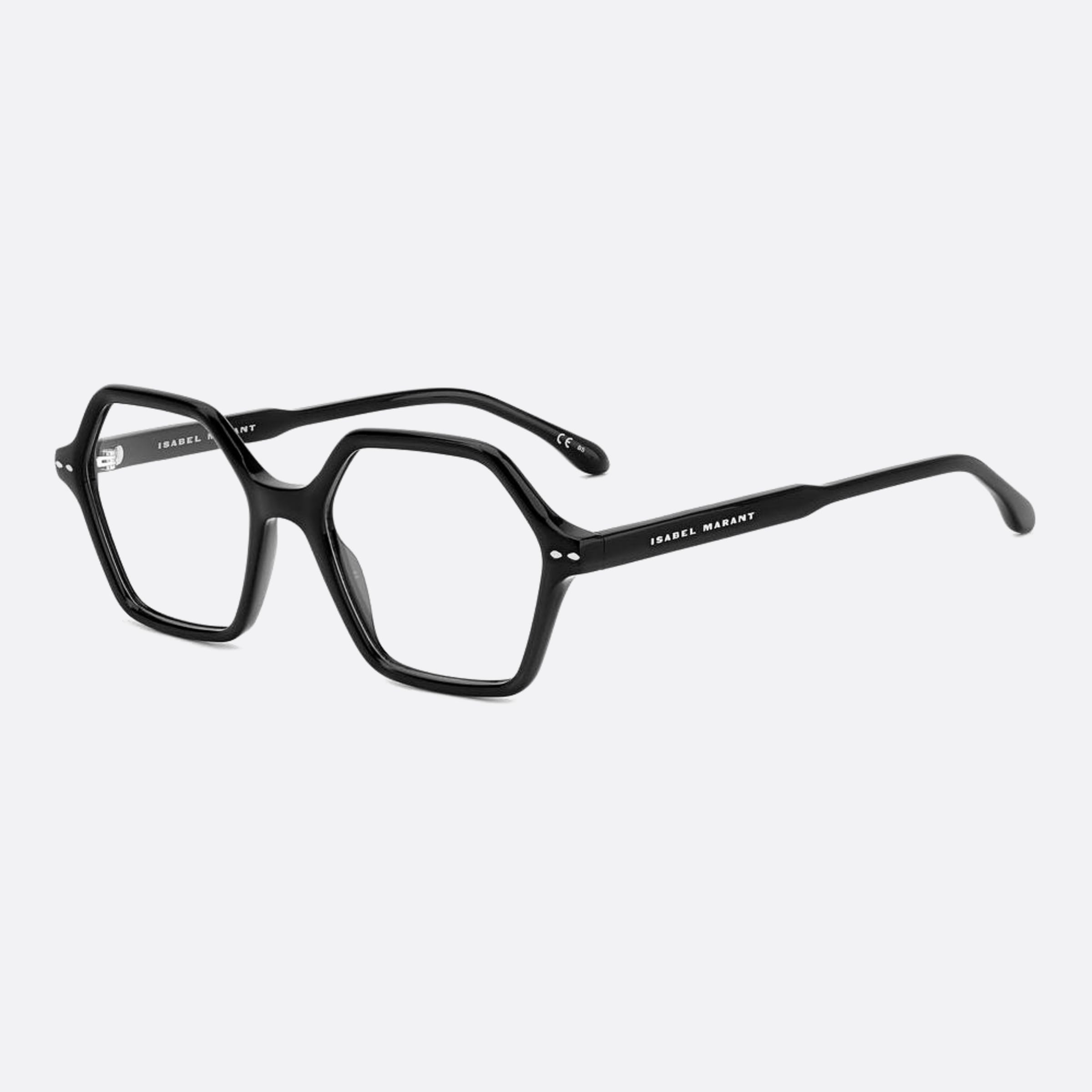Isabel 52mm Marant Black Geometric Women Eyeglasses - Side View